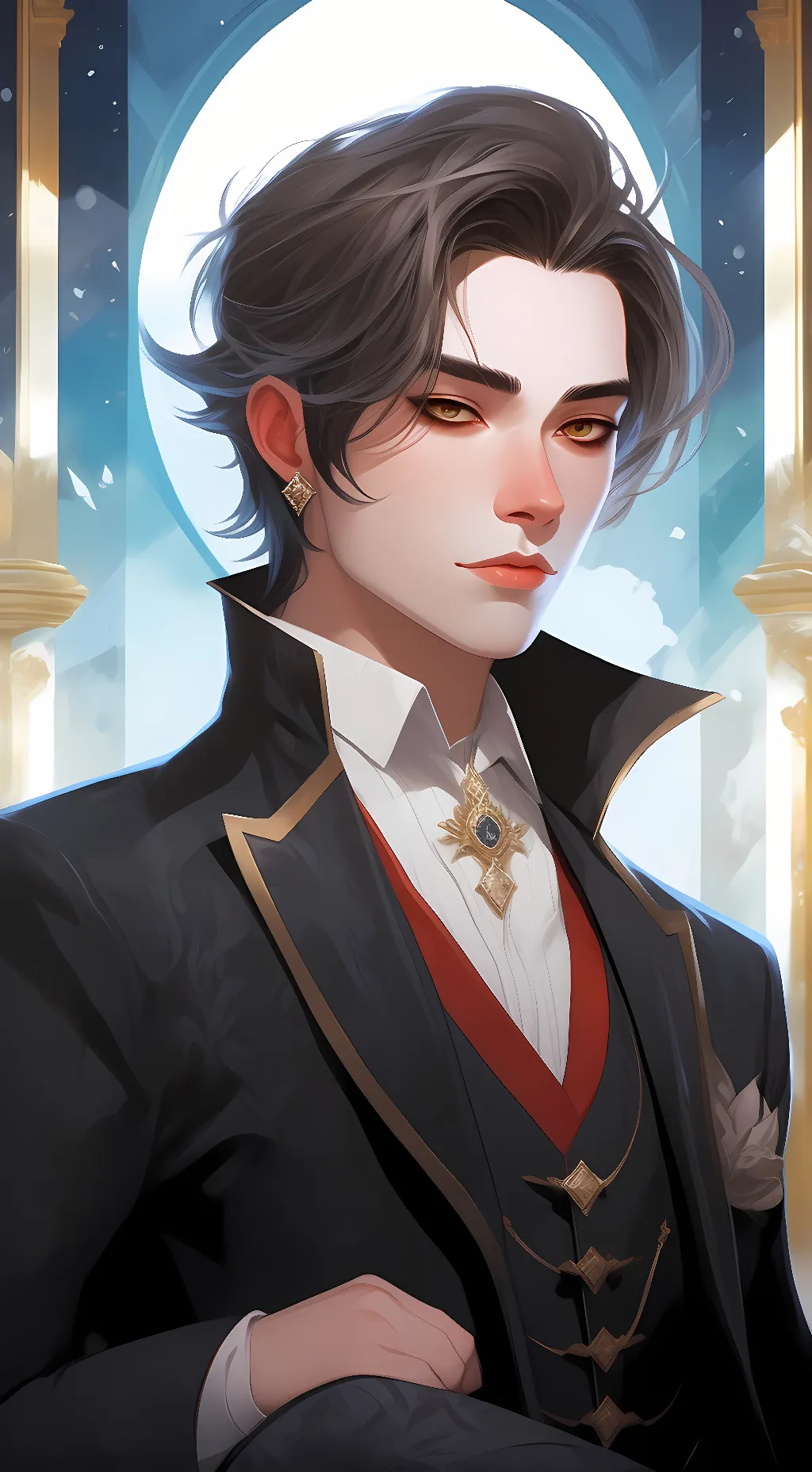 ai character: redwood background