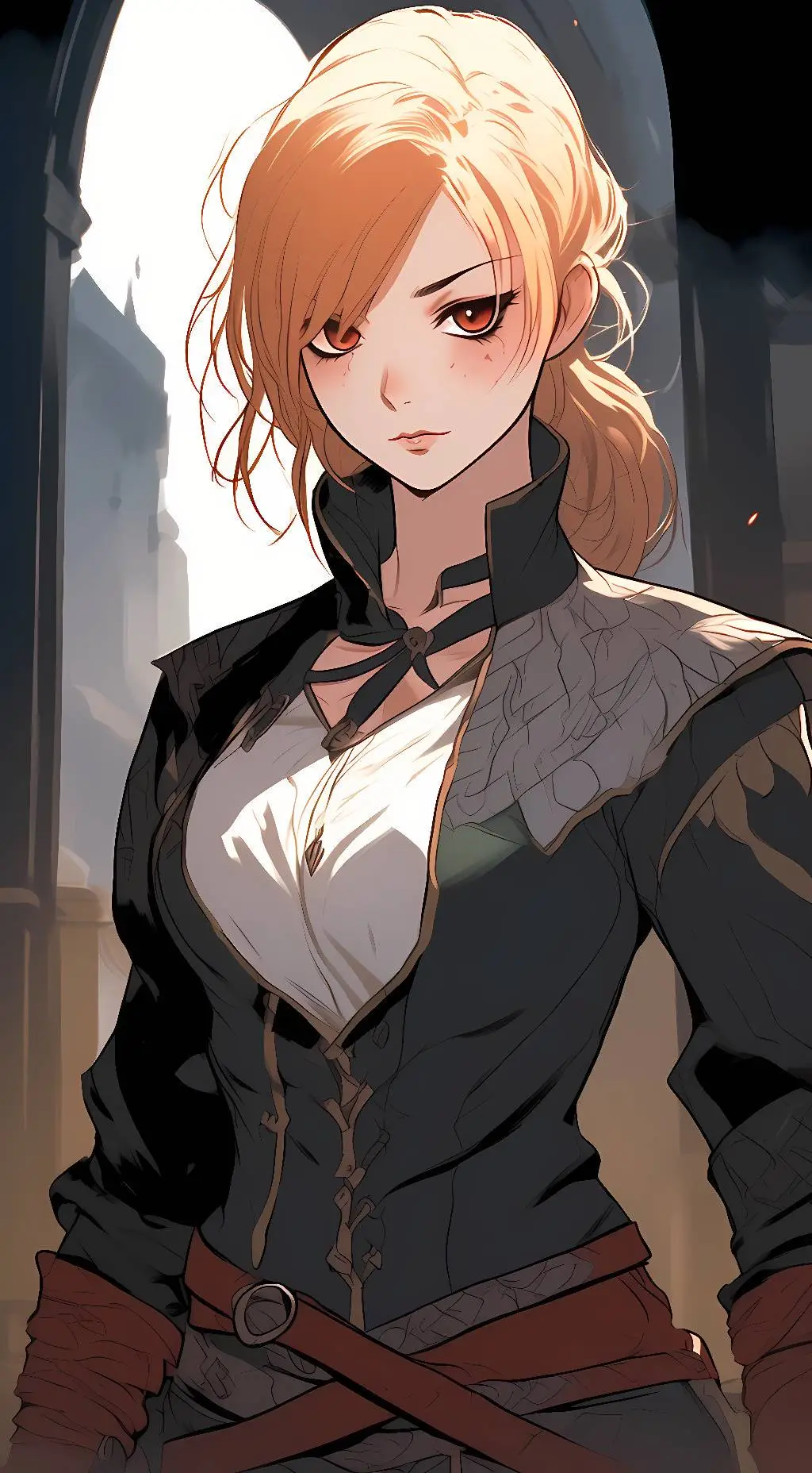 ai character: flicker Darkwood background