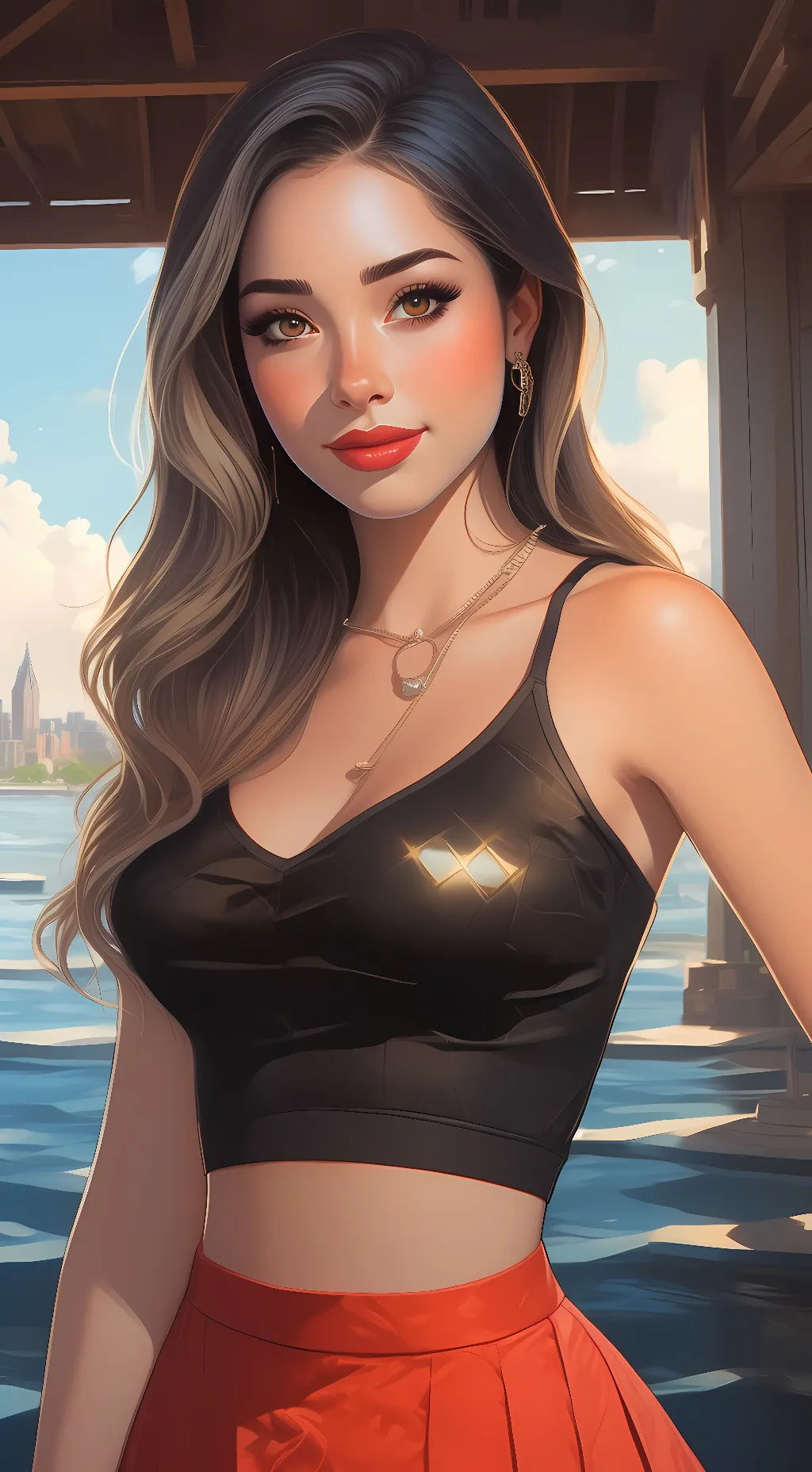 ai character: Pokimane background
