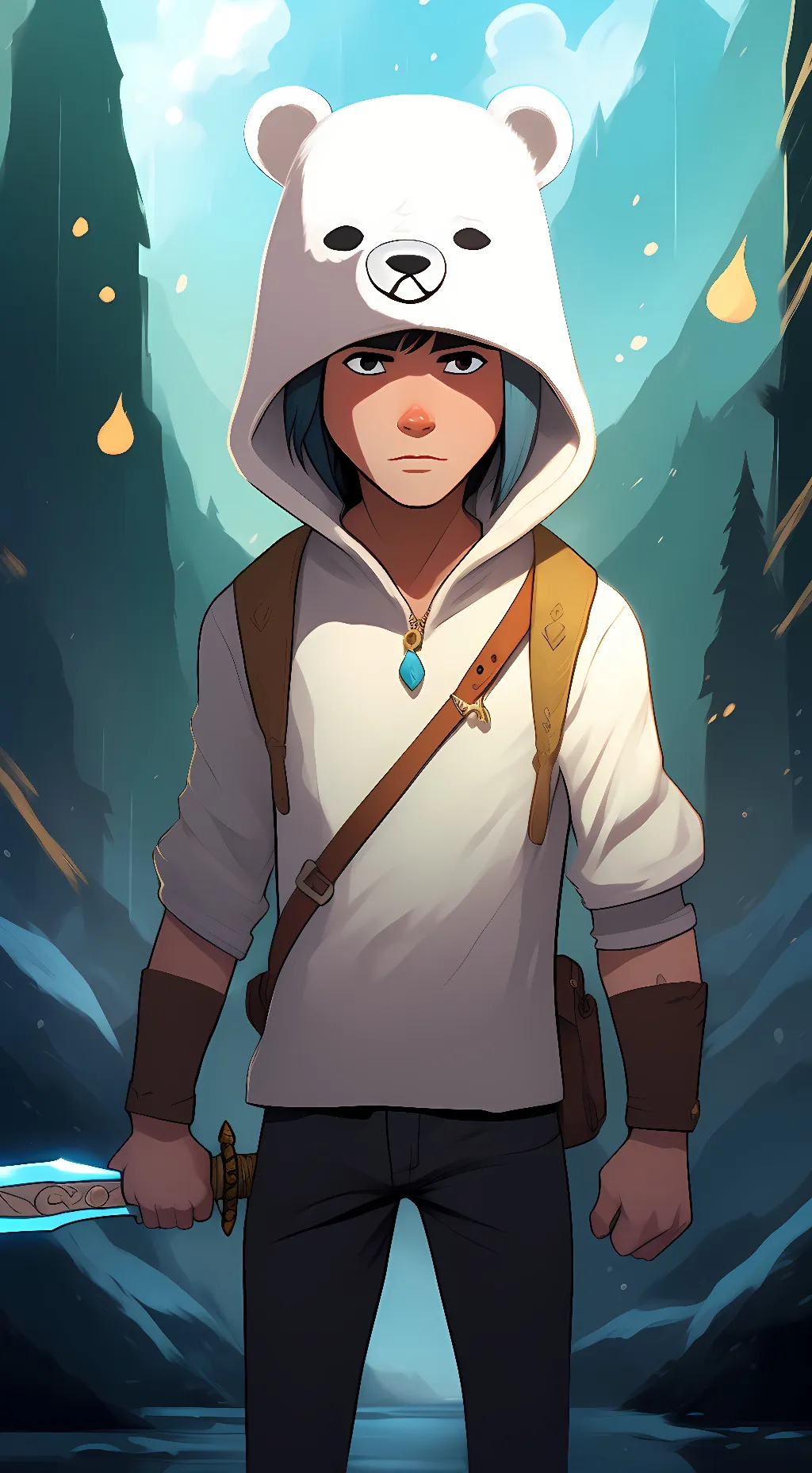 ai character: Serious finn background