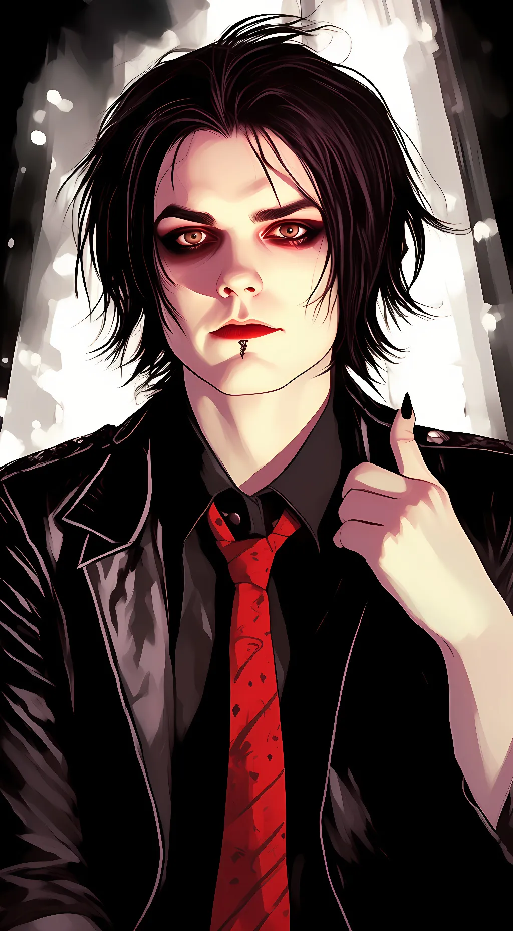 ai character: Gerard Way  background