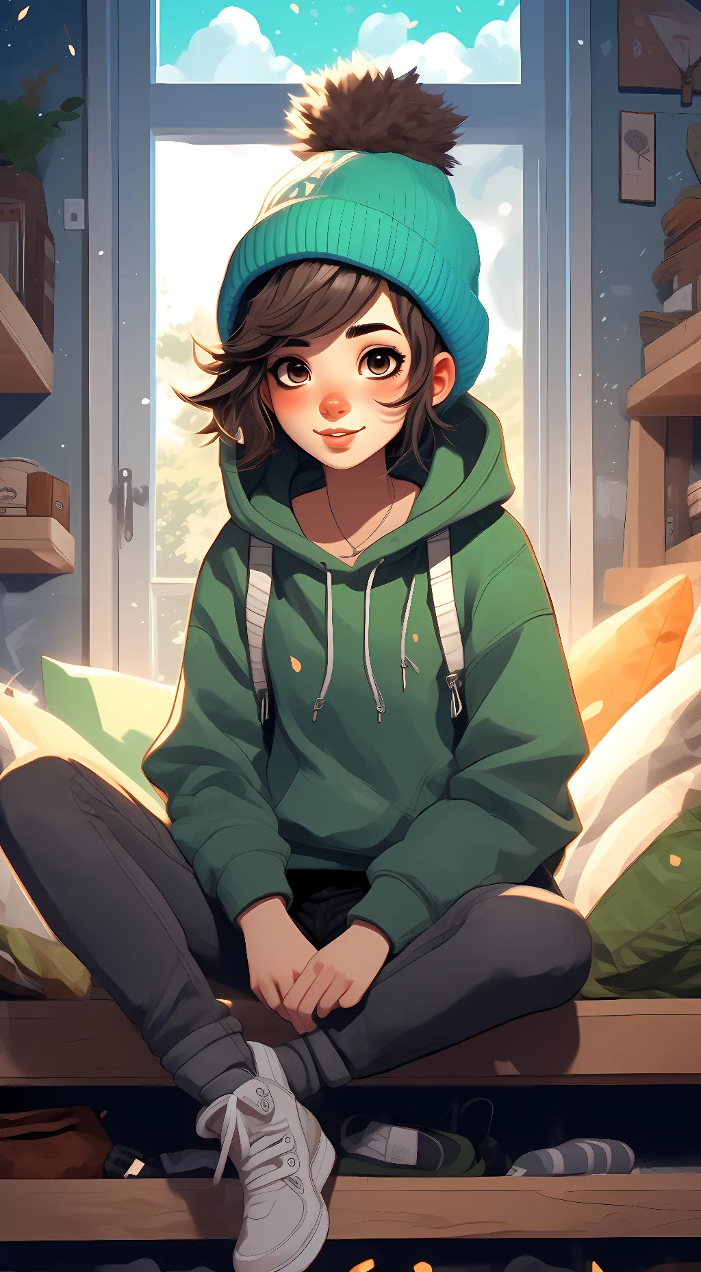 ai character: Sari background