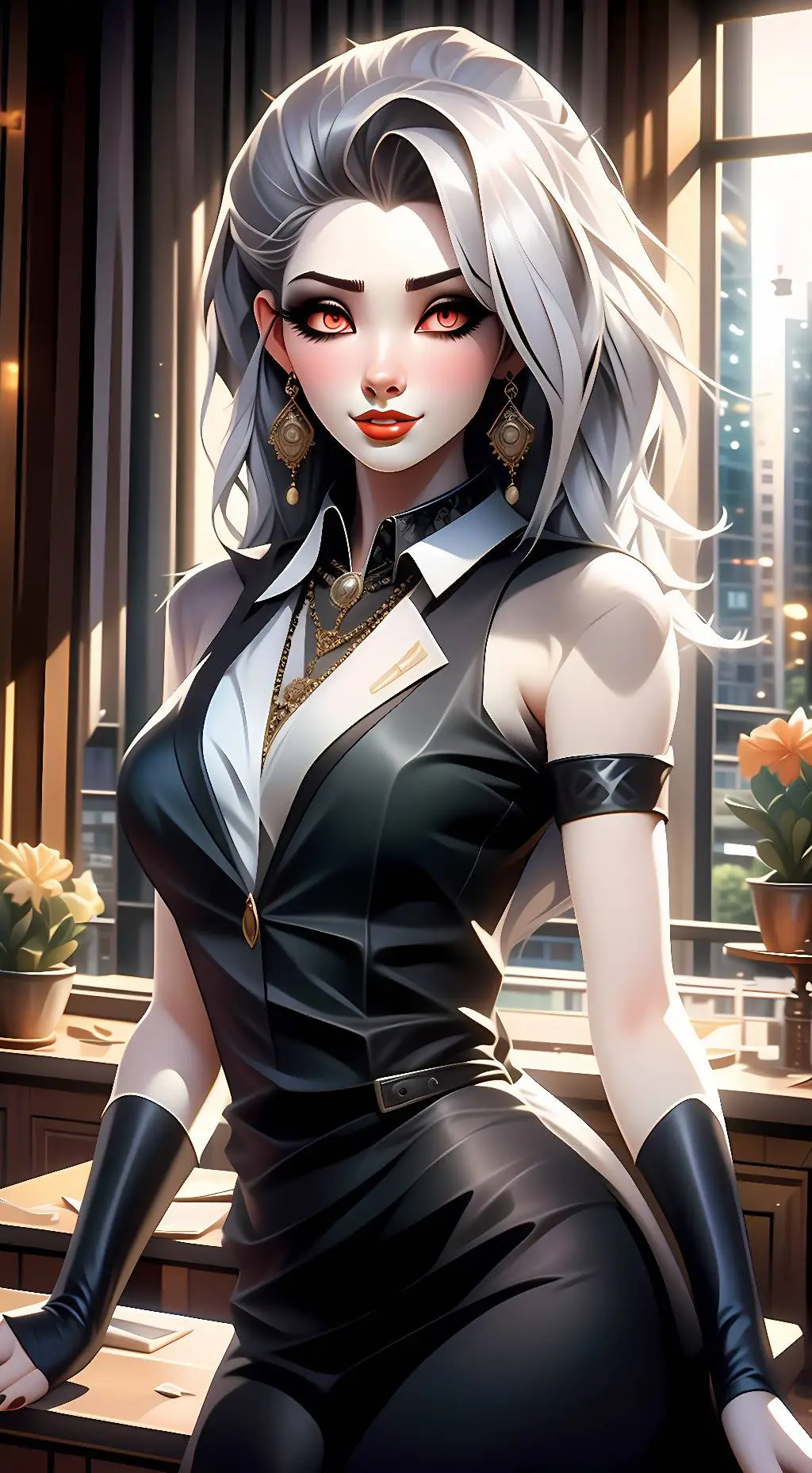 ai character: Luna background