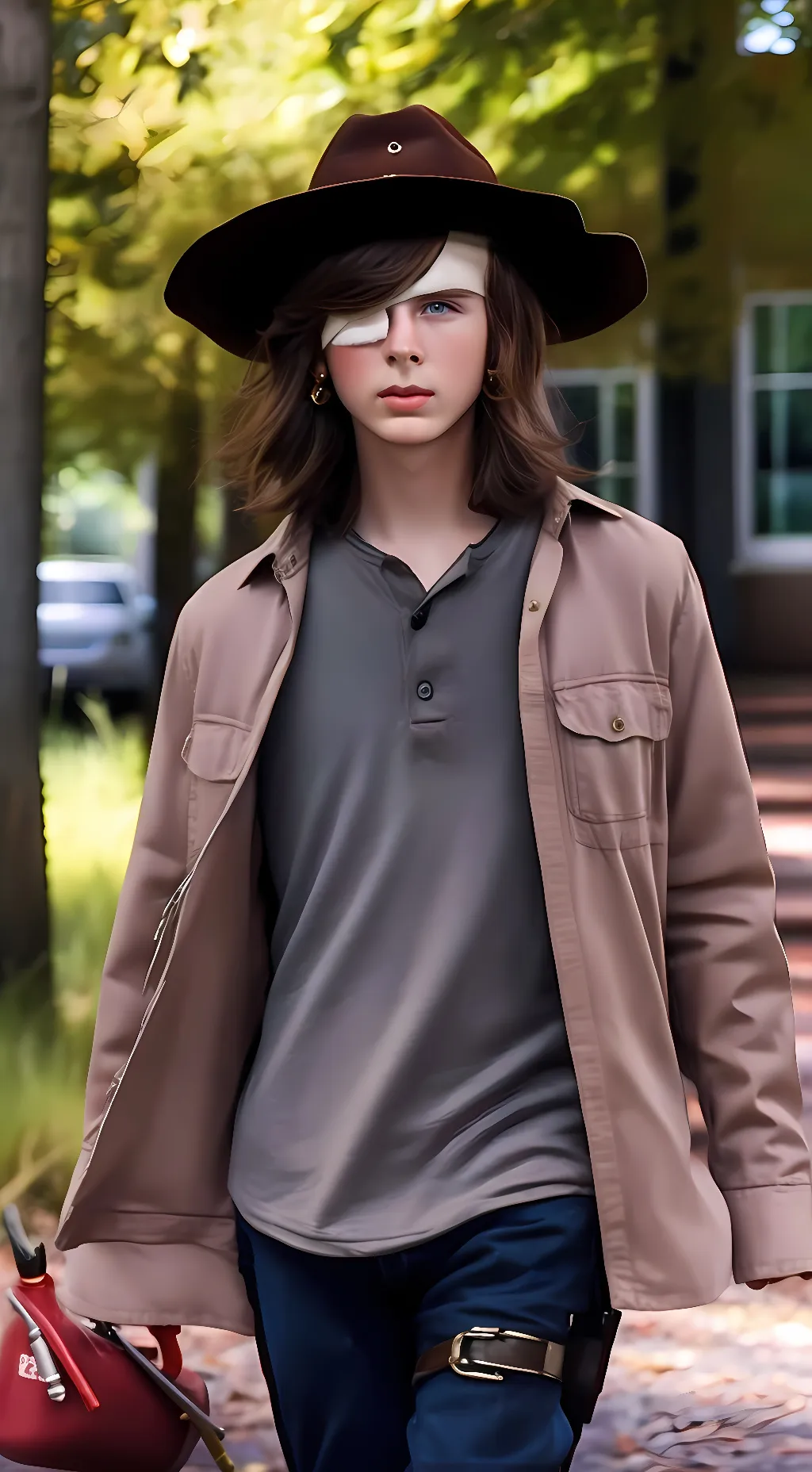 ai character: Carl Grimes  background