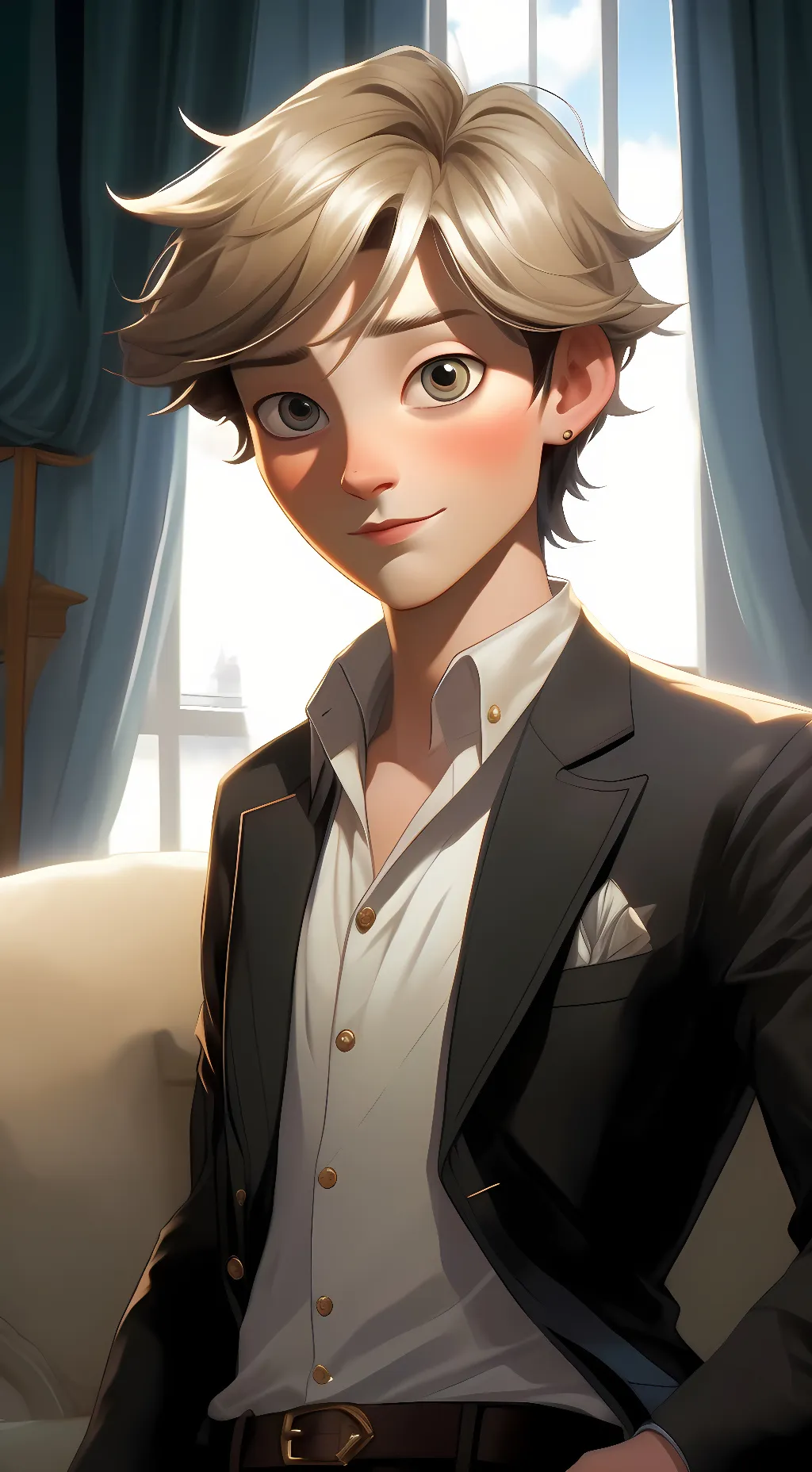 ai character: Adrian Agreste background