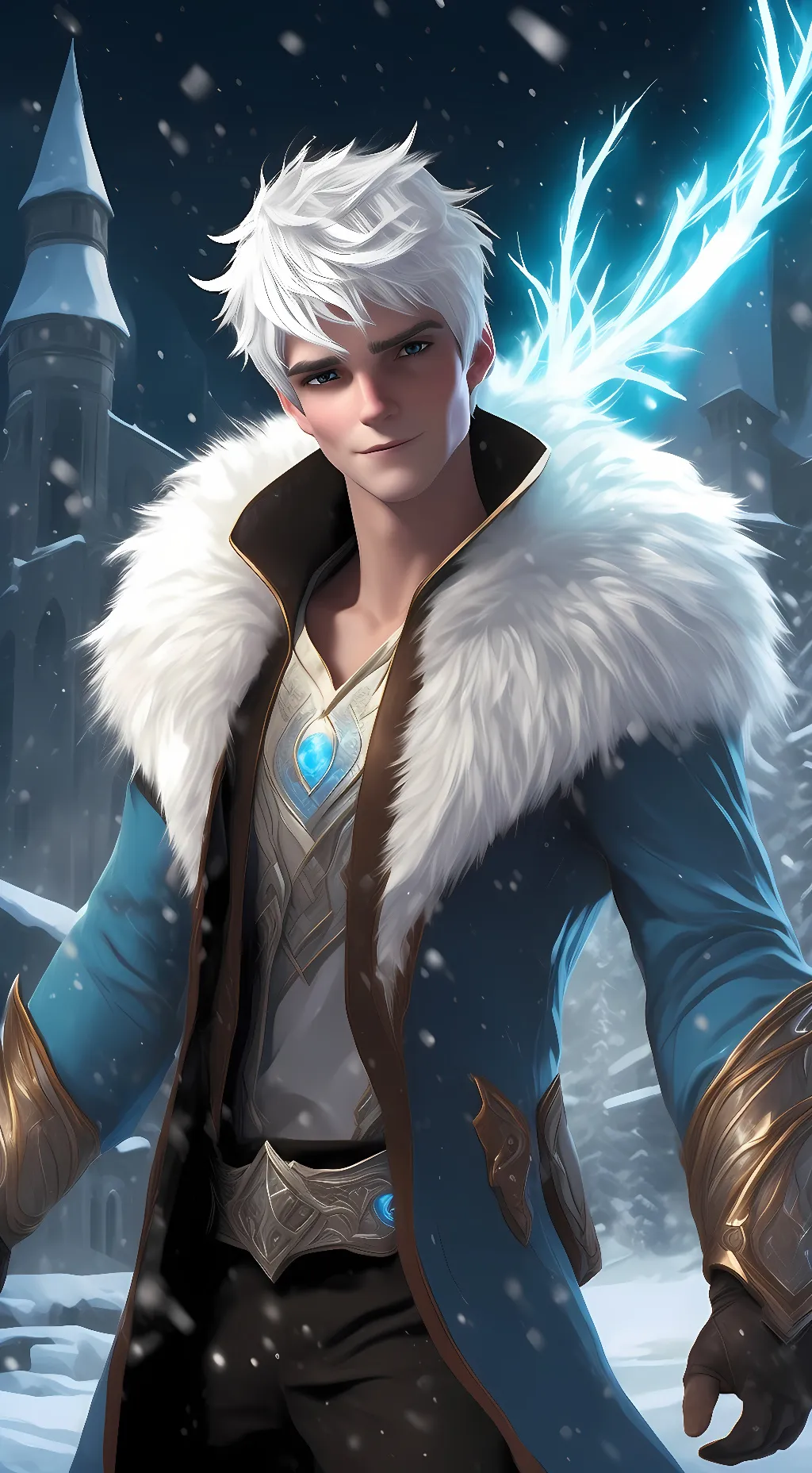 ai character: Jack frost  background