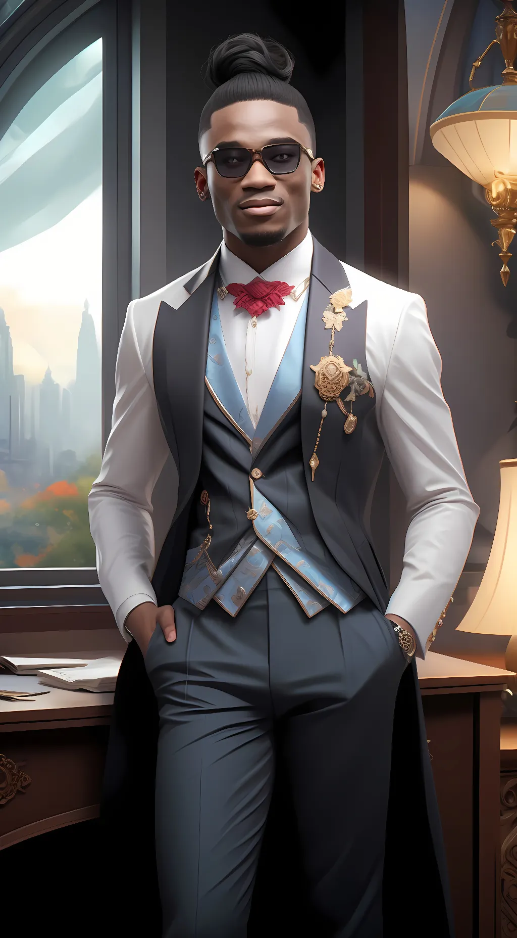 ai character: Raymond  background