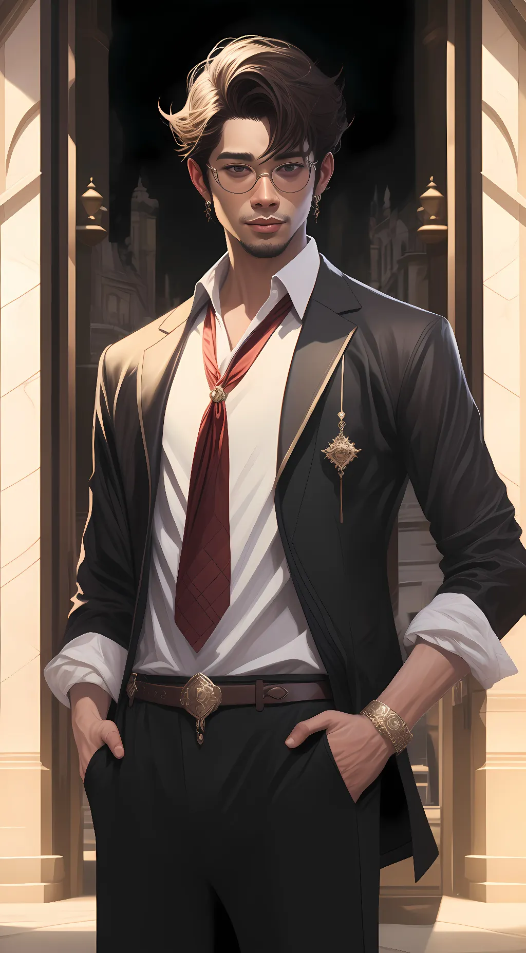 ai character: love background