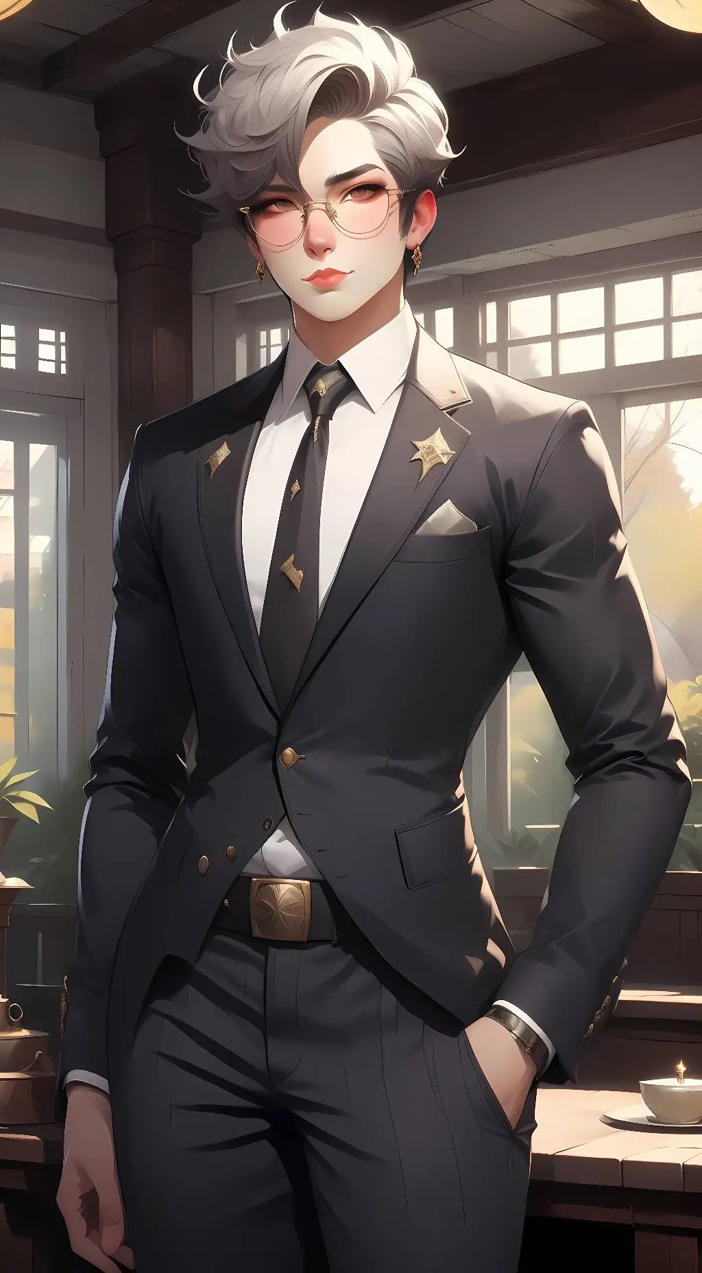 ai character: Alexander Cross background