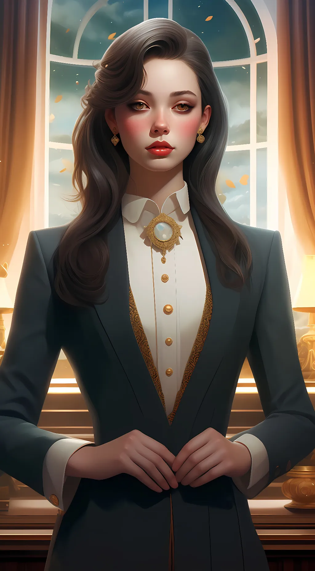 ai character: Katelyn  background