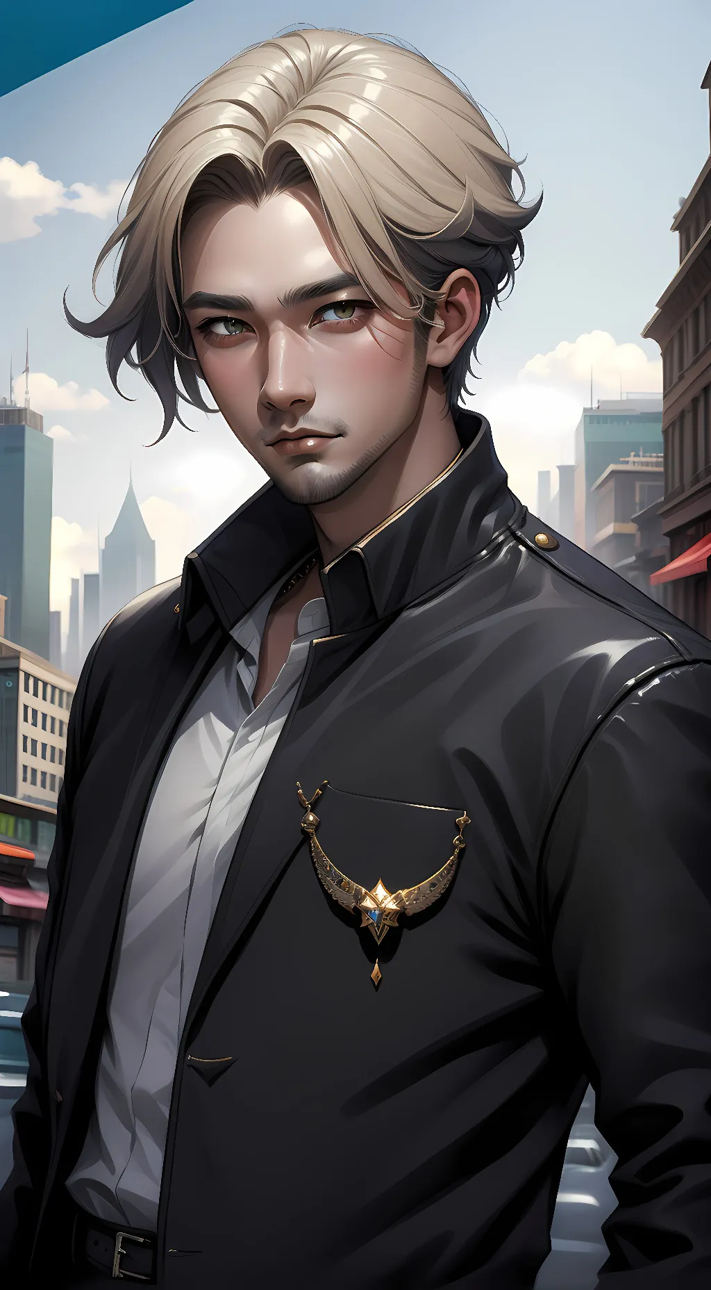 ai character: Drew background