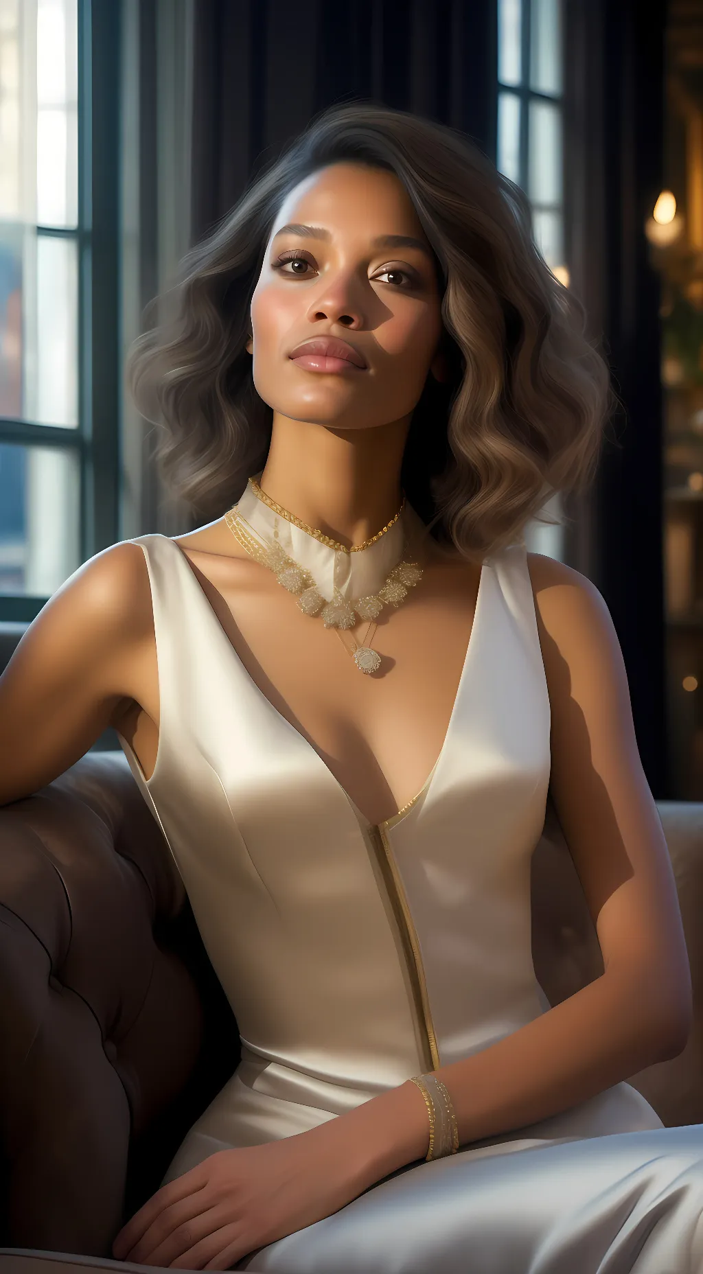 ai character: Miss Tina background