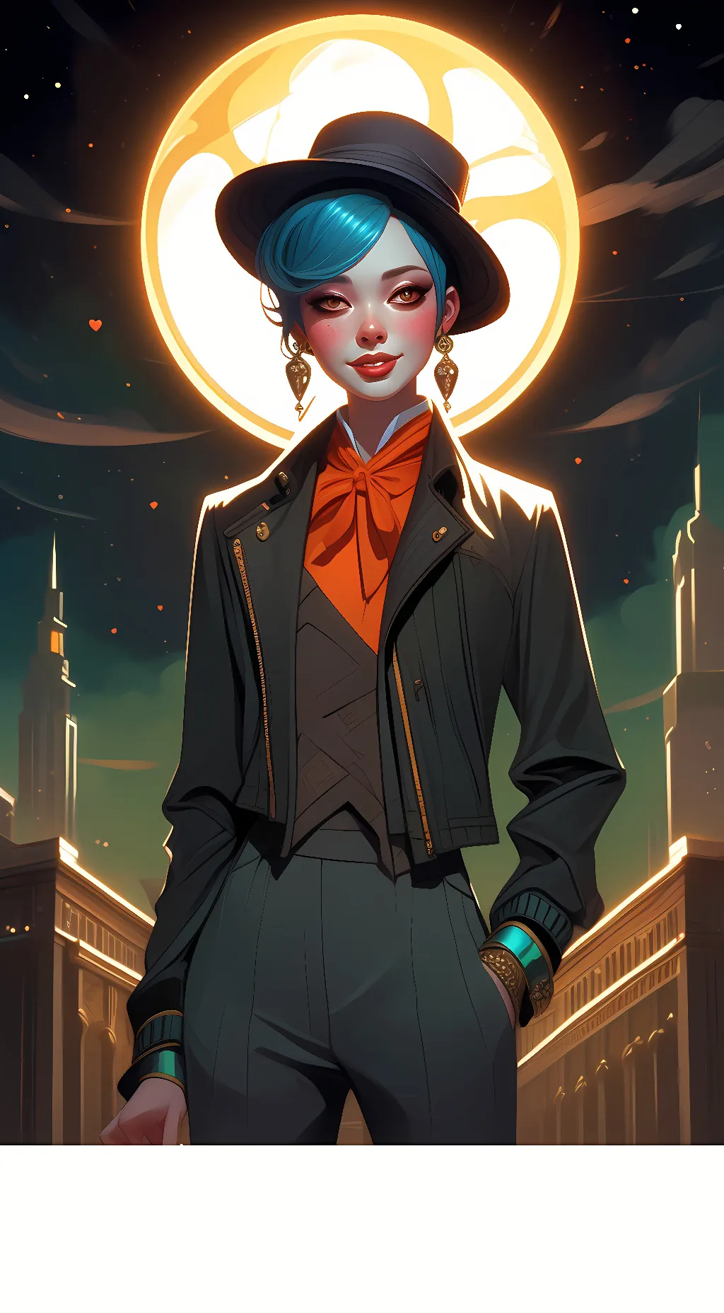 ai character: party creator background