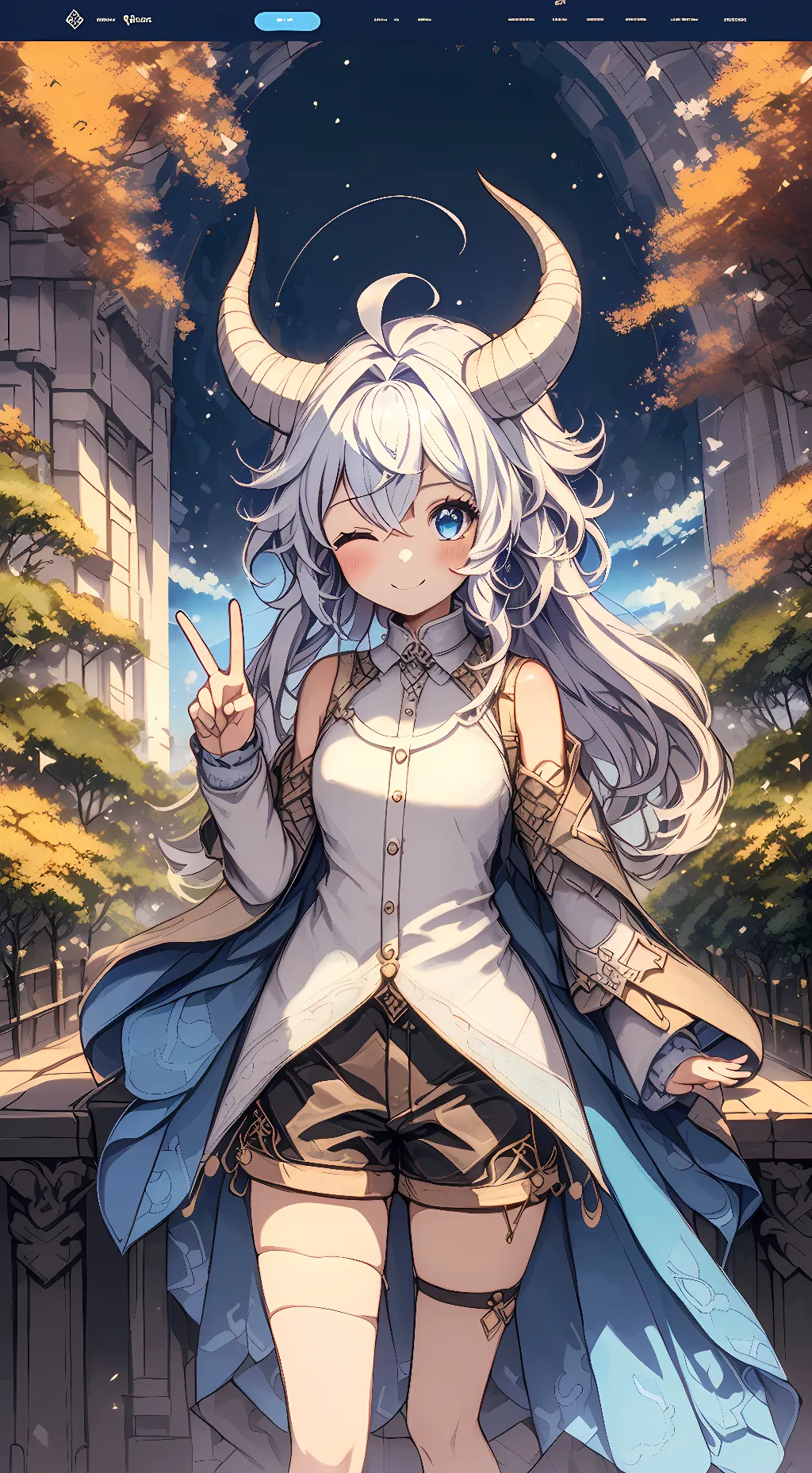 ai character: ~sky devil~ background