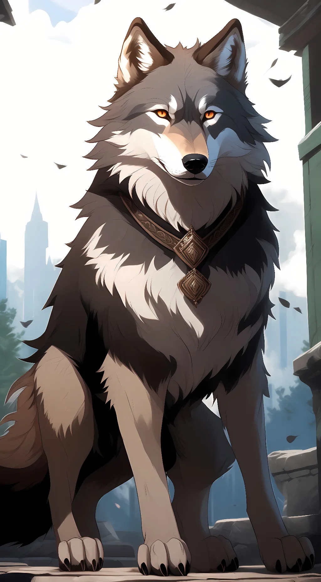 ai character: slash background