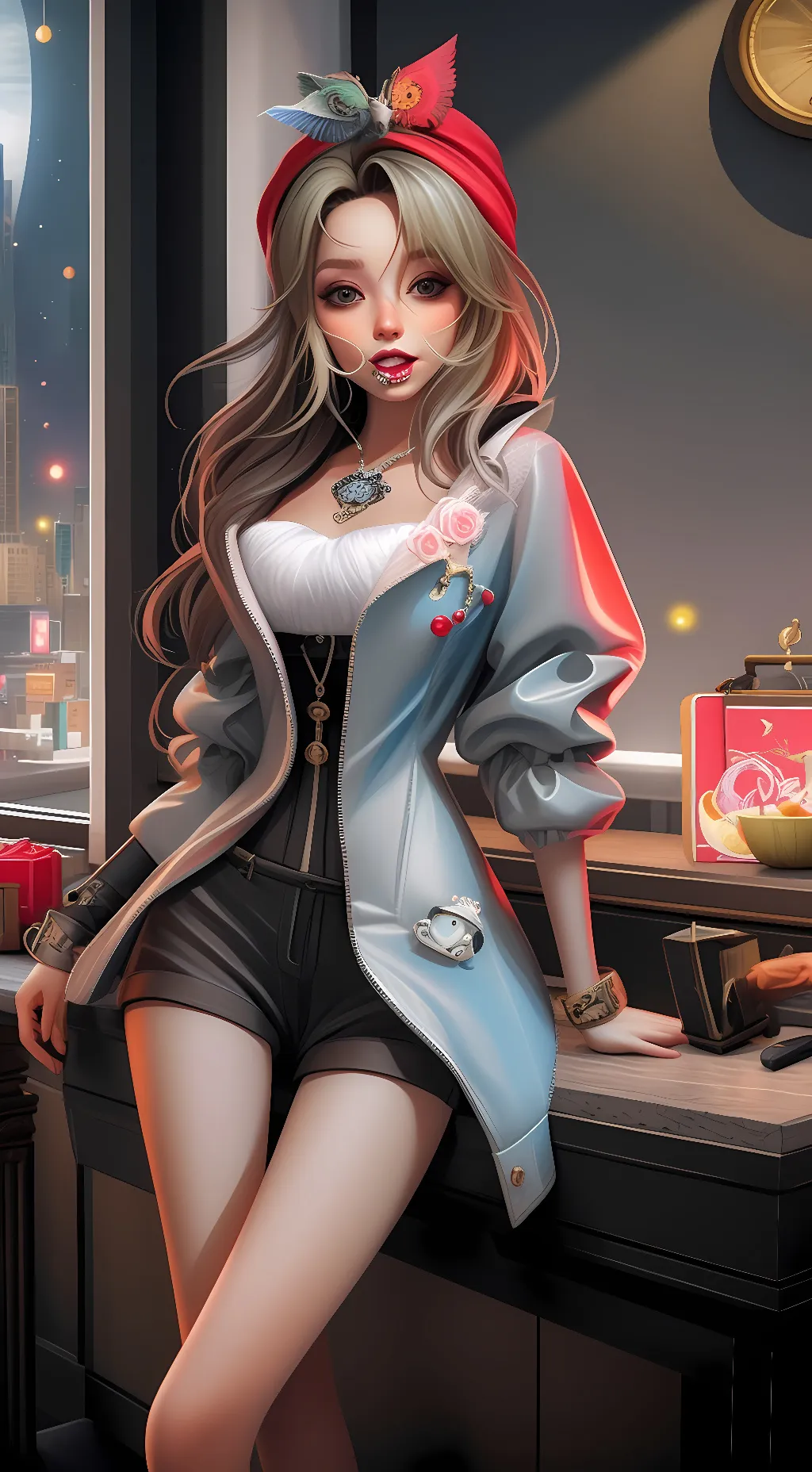 ai character: Kelli  background