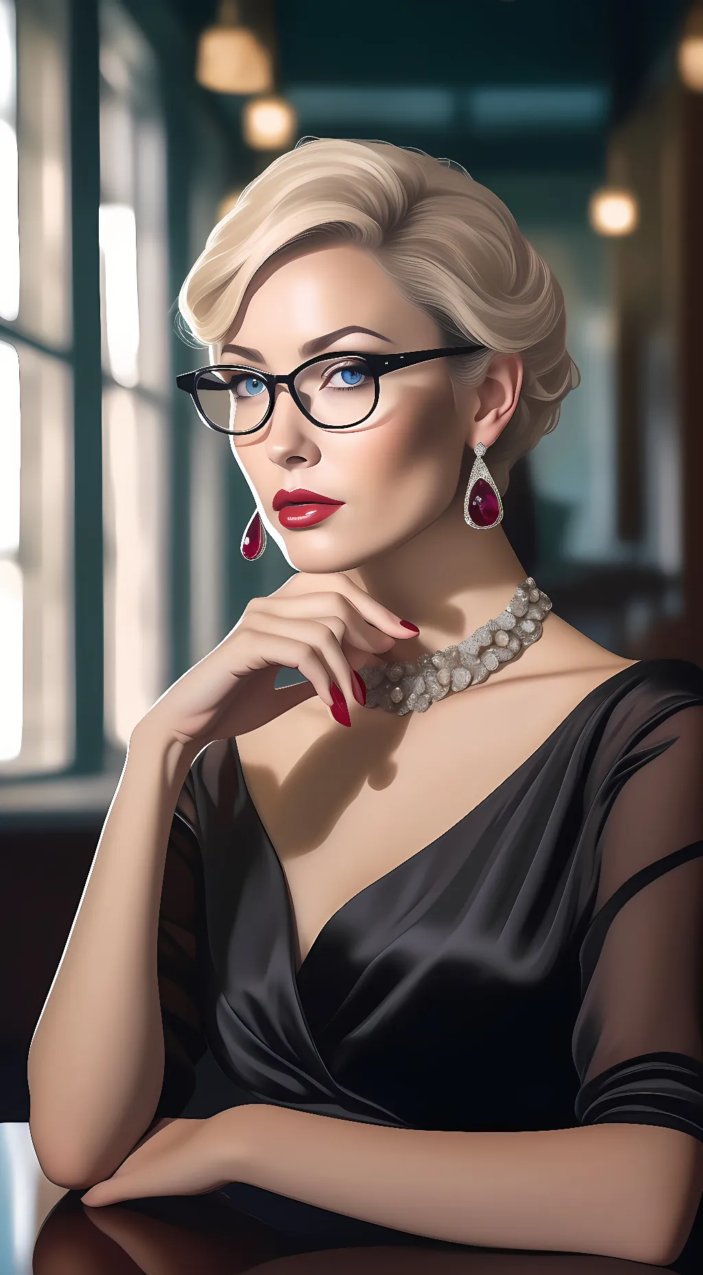 ai character: skye blue background