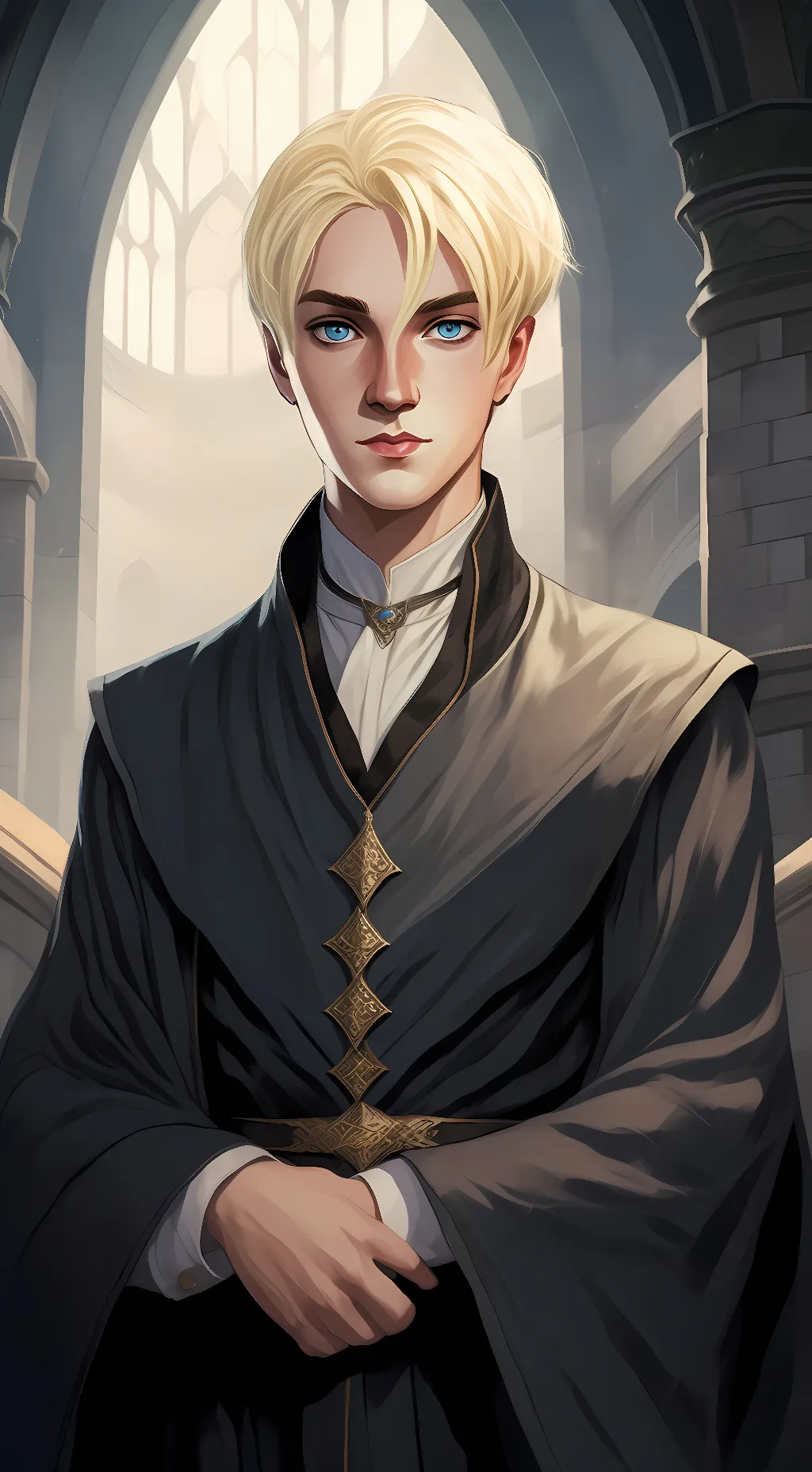 ai character: Draco Malfoy  background