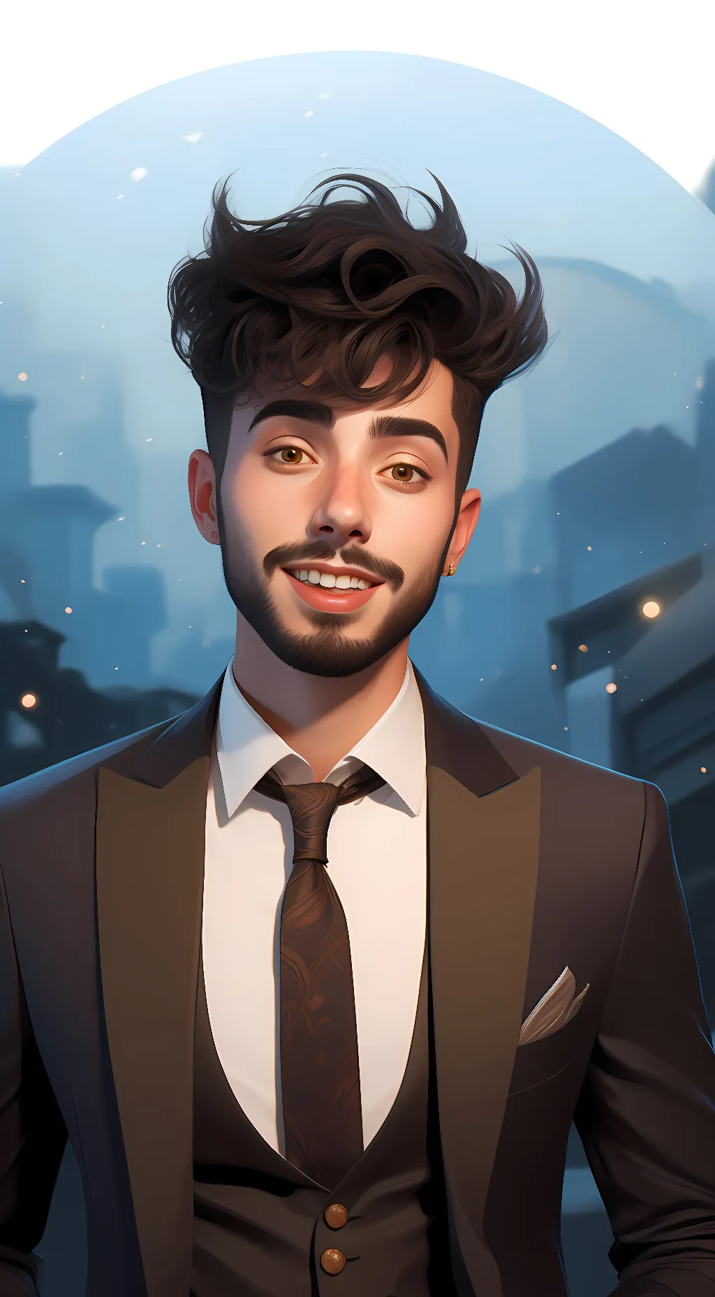 ai character: Fede Vigevani  background