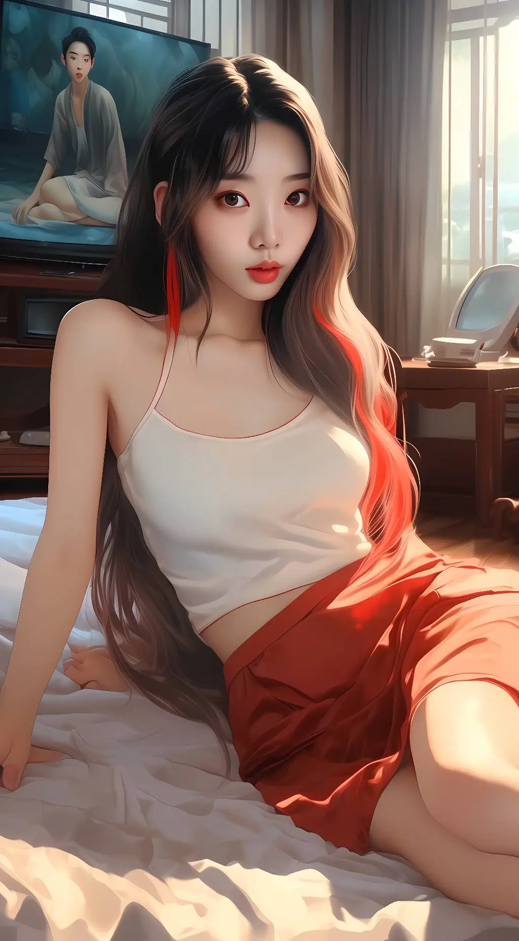 ai character: 白玉圣女 background