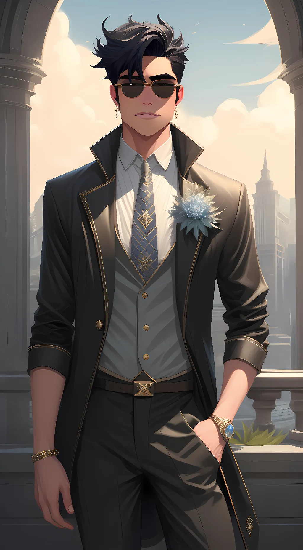 ai character: Your dad background