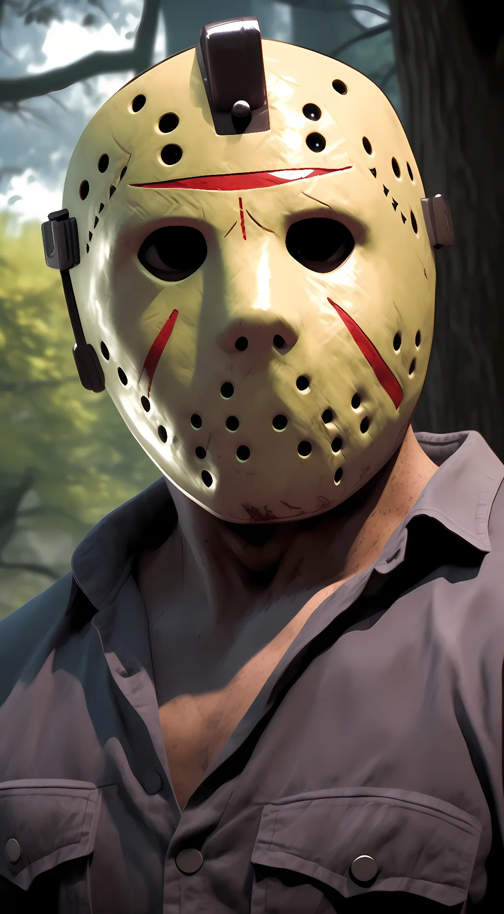 ai character: jason Voorhees  background