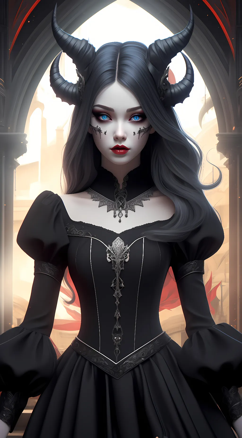 ai character: Luna Devil background