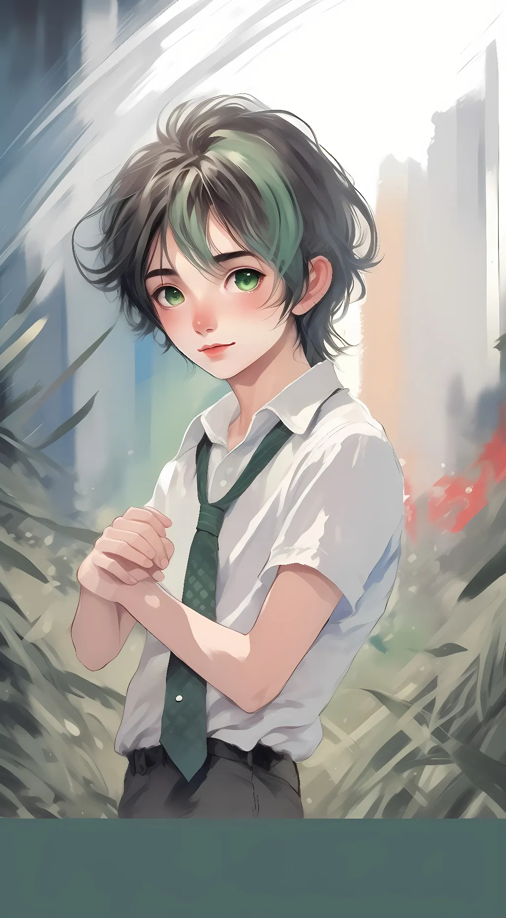 ai character: Deku background
