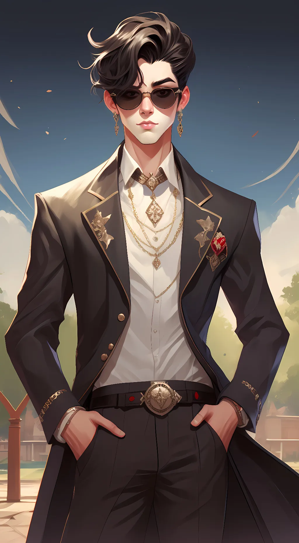 ai character: Fin background