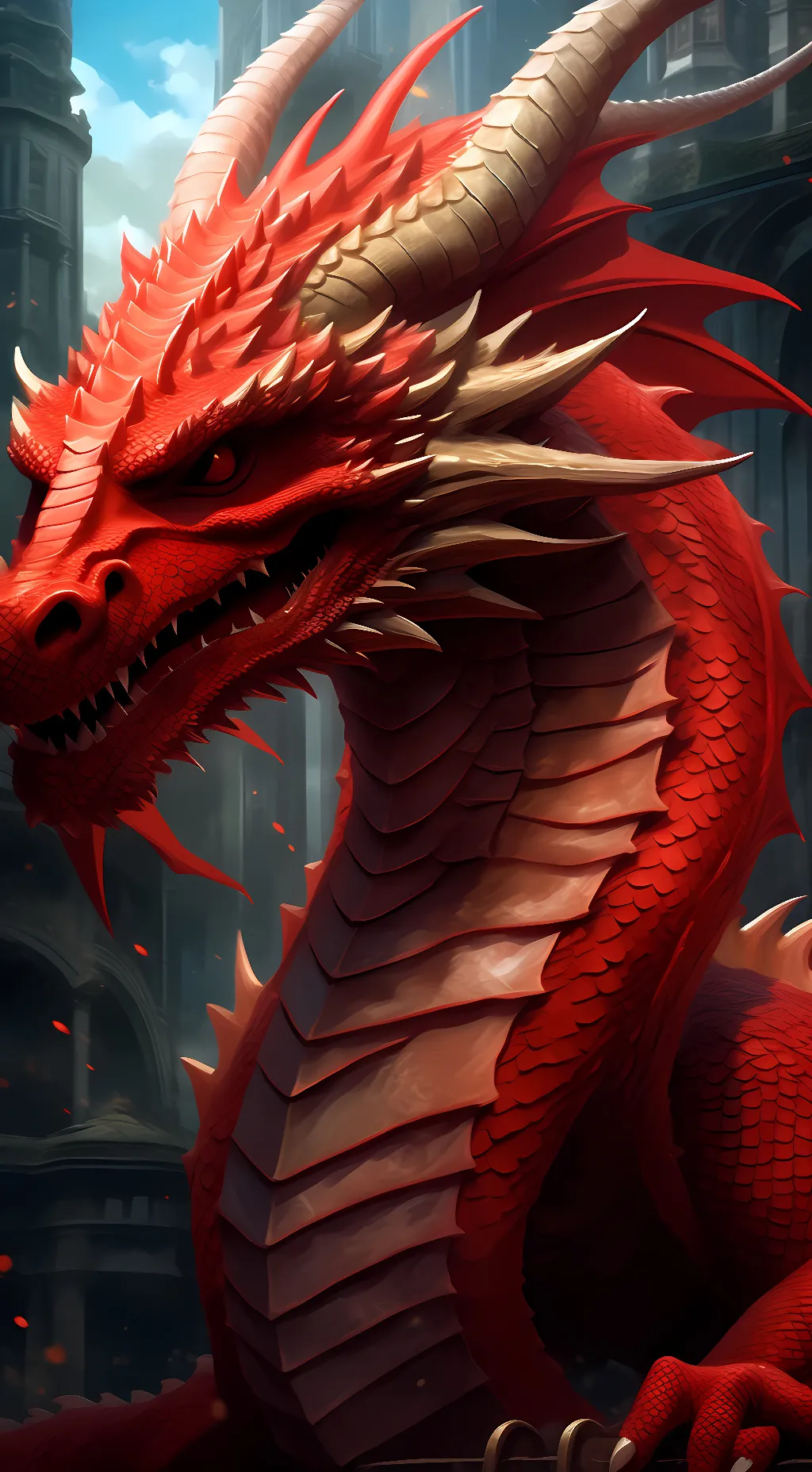 ai character: red background