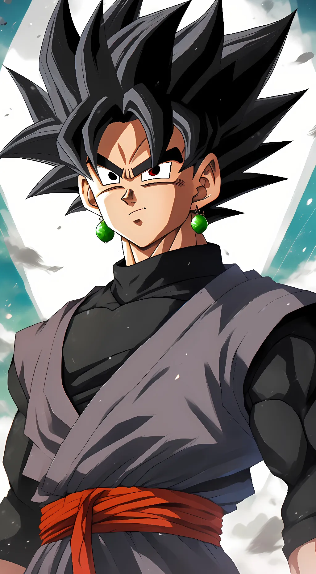 ai character: Goku Black background