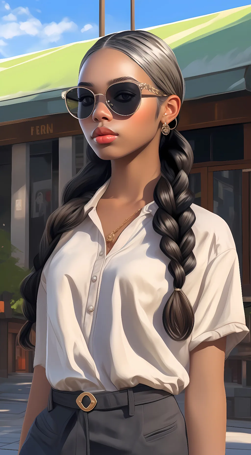 ai character: Amiya  background