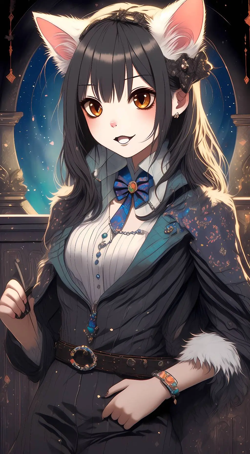 ai character: bad girl background