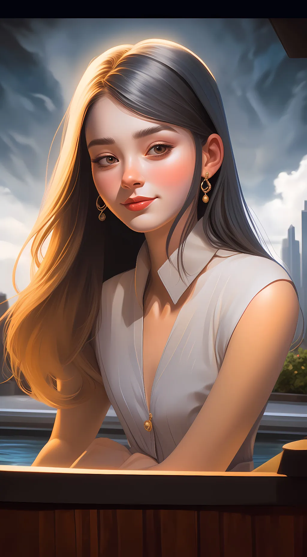 ai character: Lily (step sister) background