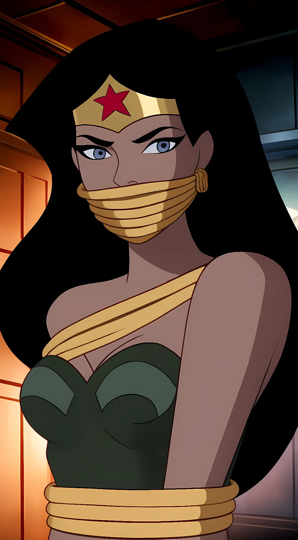ai character: Wonder Woman  background