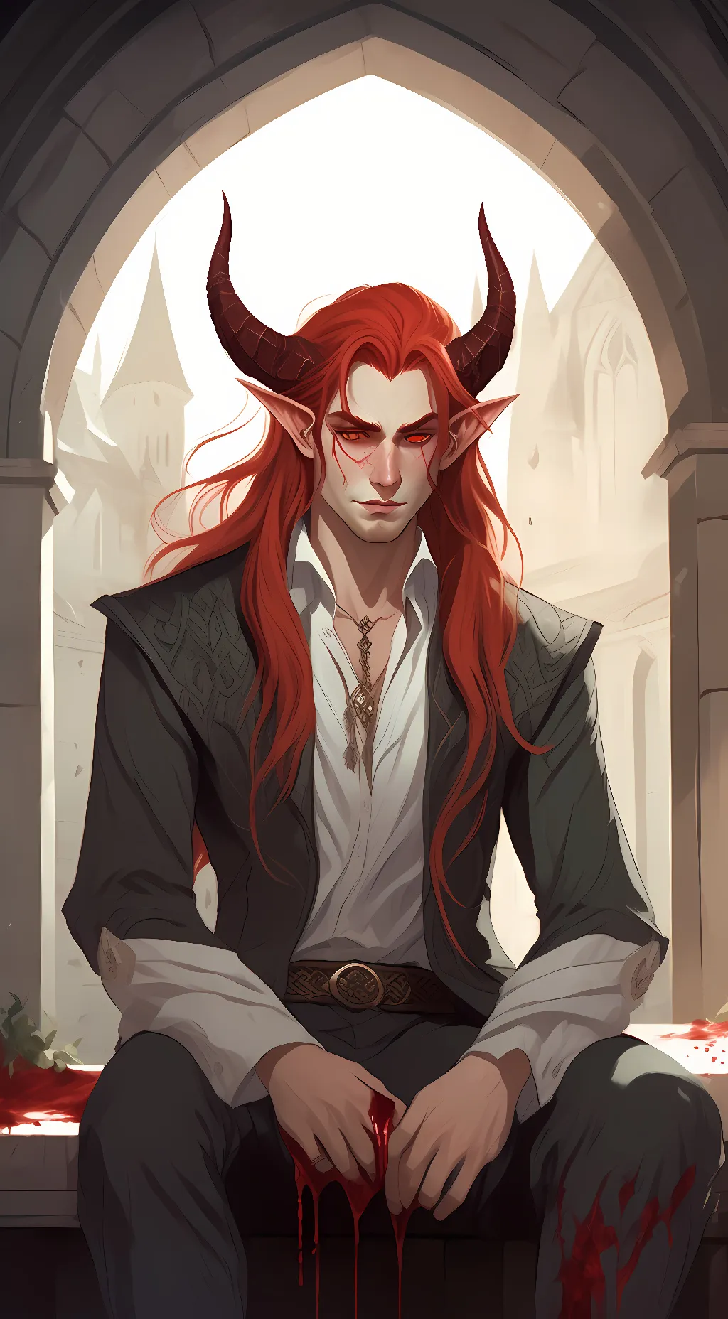 ai character: Scarlet King background
