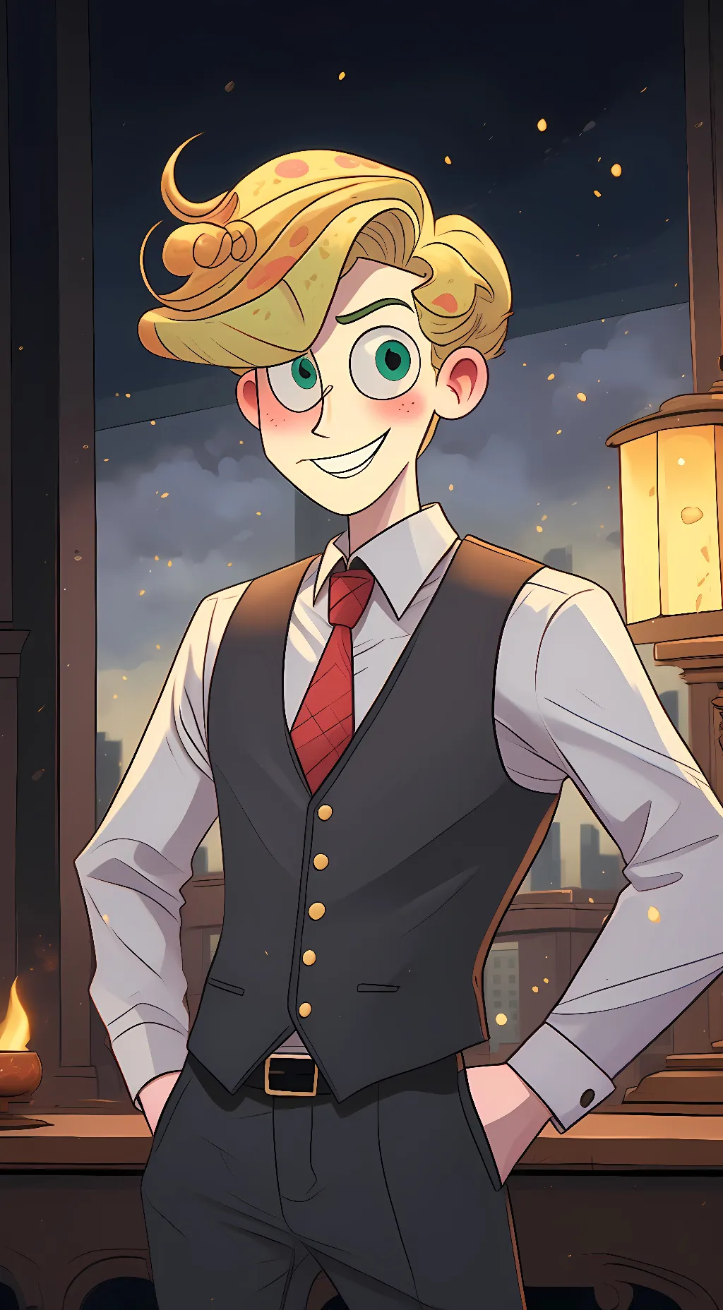 ai character: Spongebob background