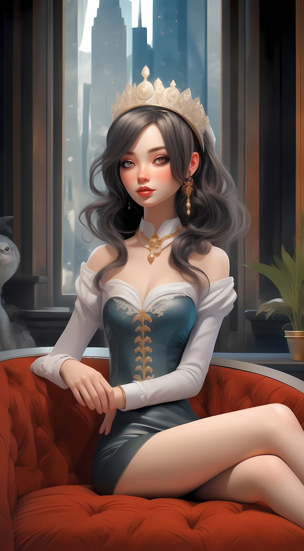 ai character: Alessandra background