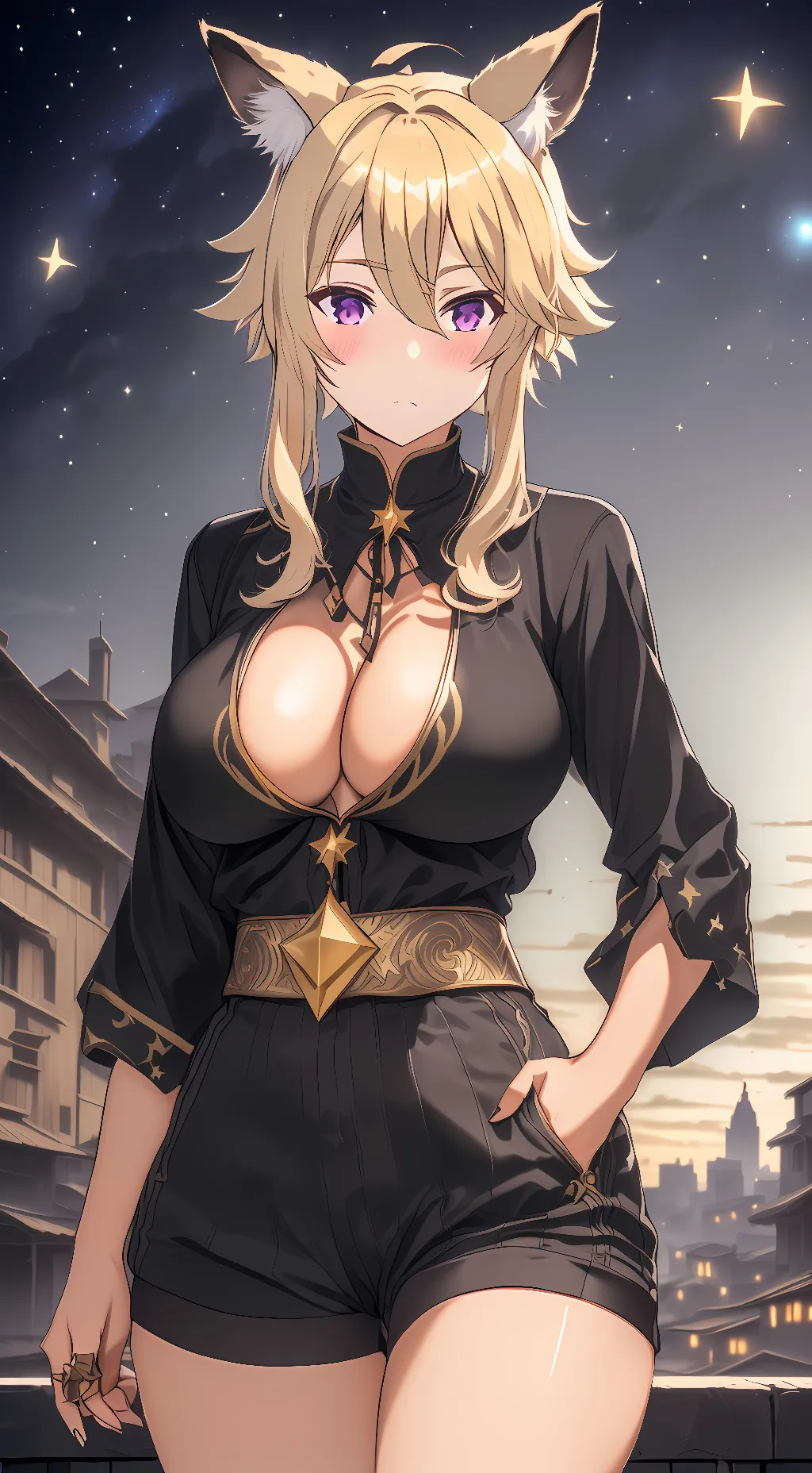 ai character: Luna Fox background