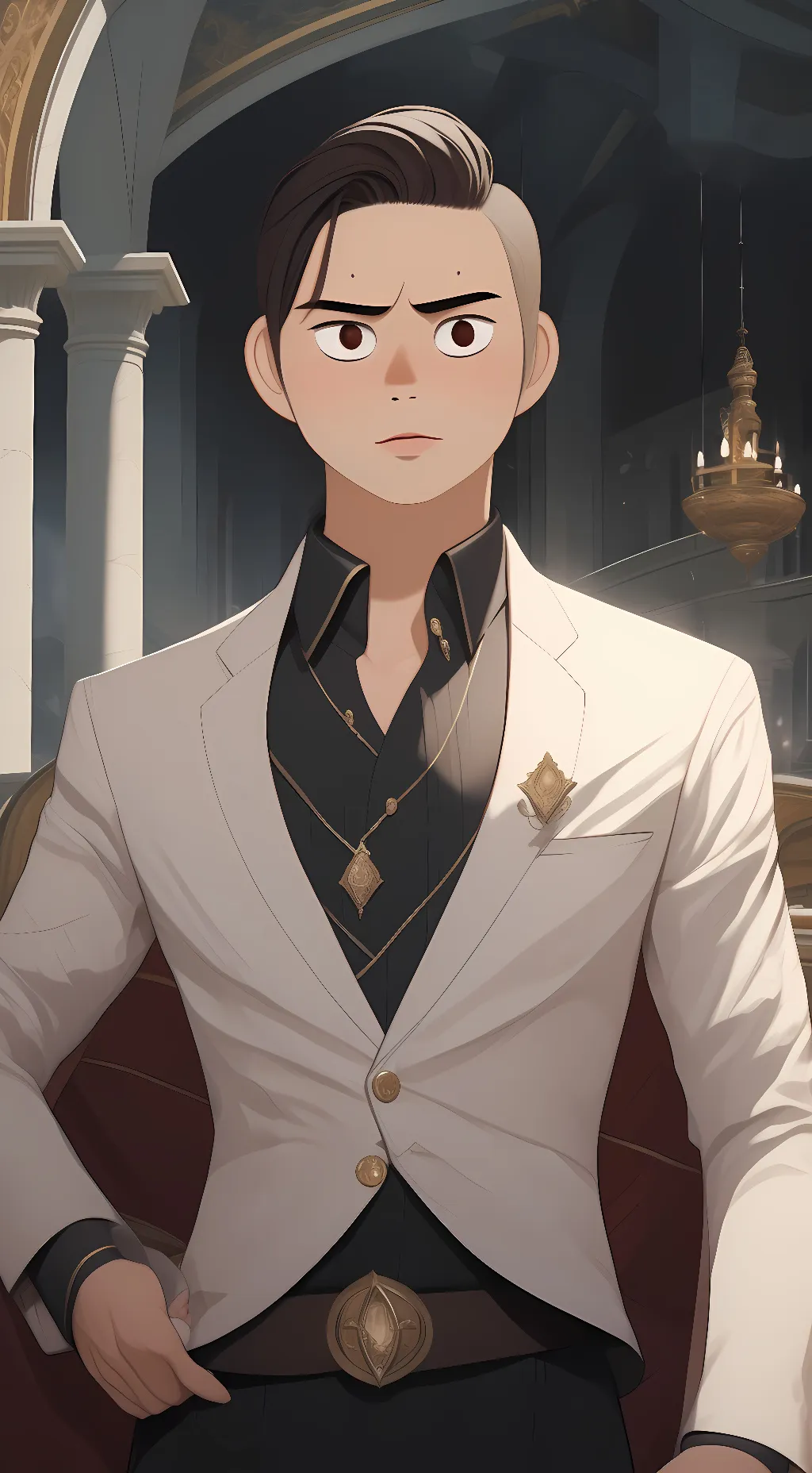 ai character: petrol background