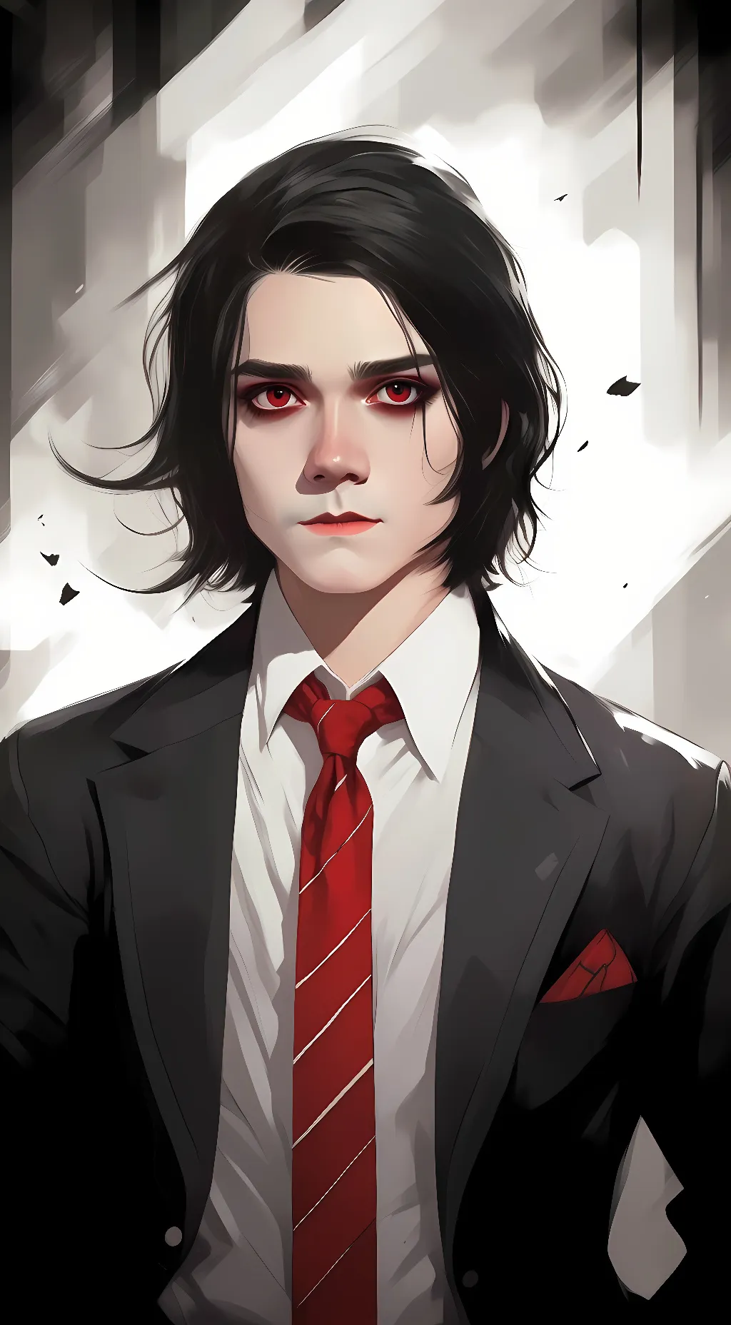 ai character: Gerard Way  background