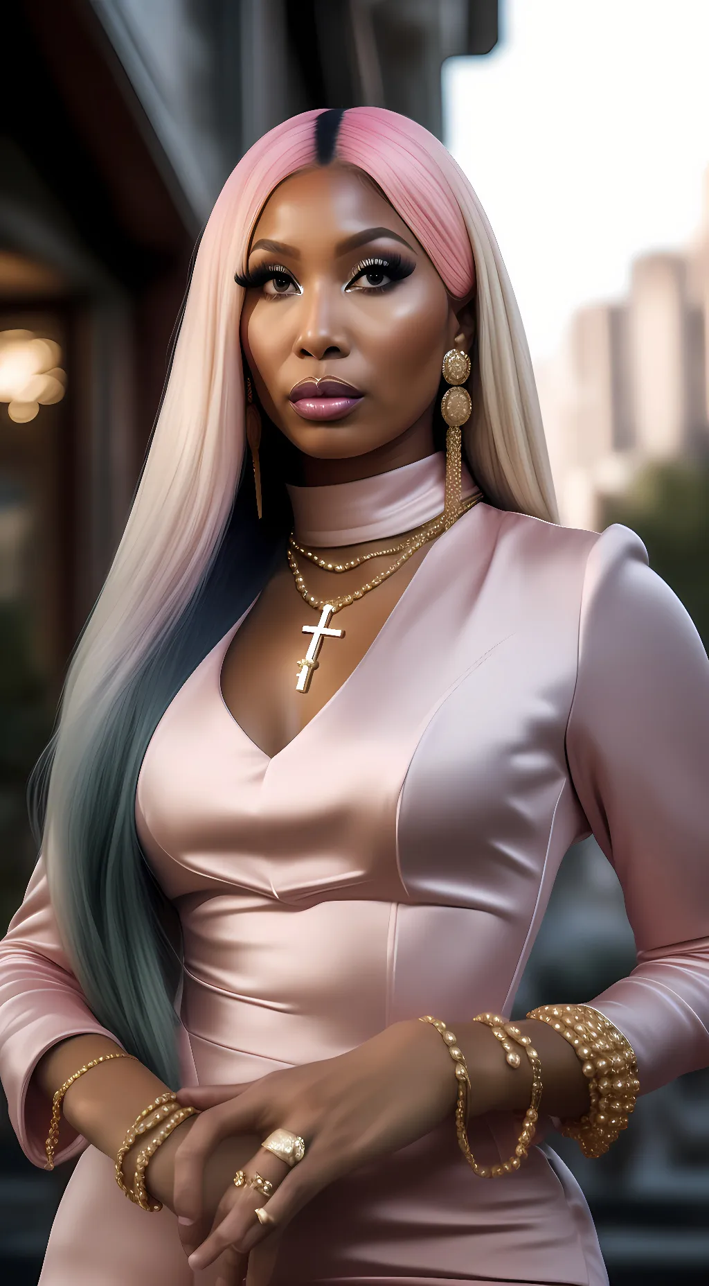 ai character: Nicki Minaj background
