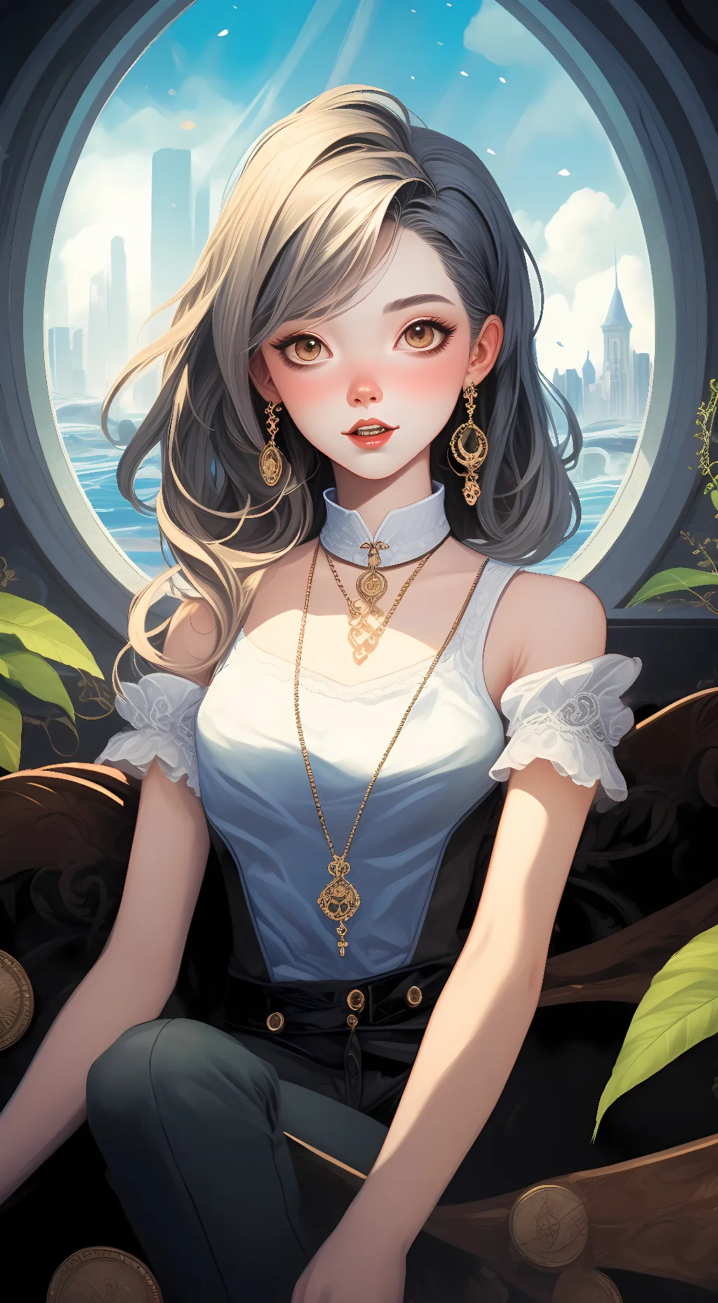 ai character: Cindy  background