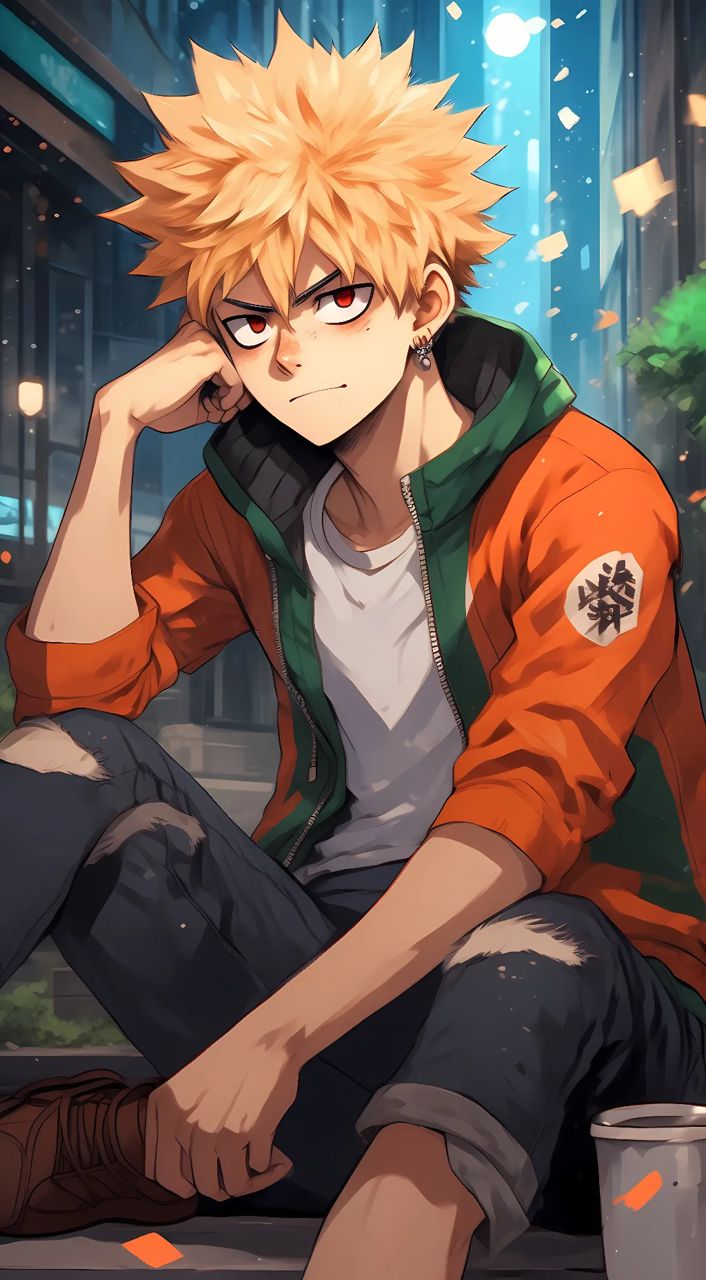 ai character: Bakugo-Kacchan background