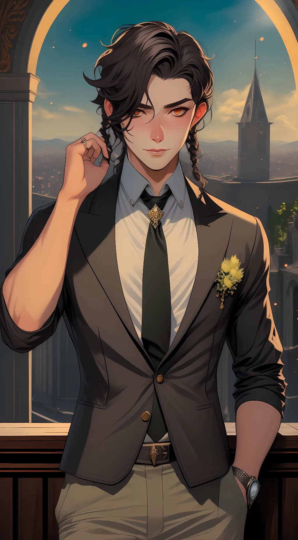 ai character: prince Leo background