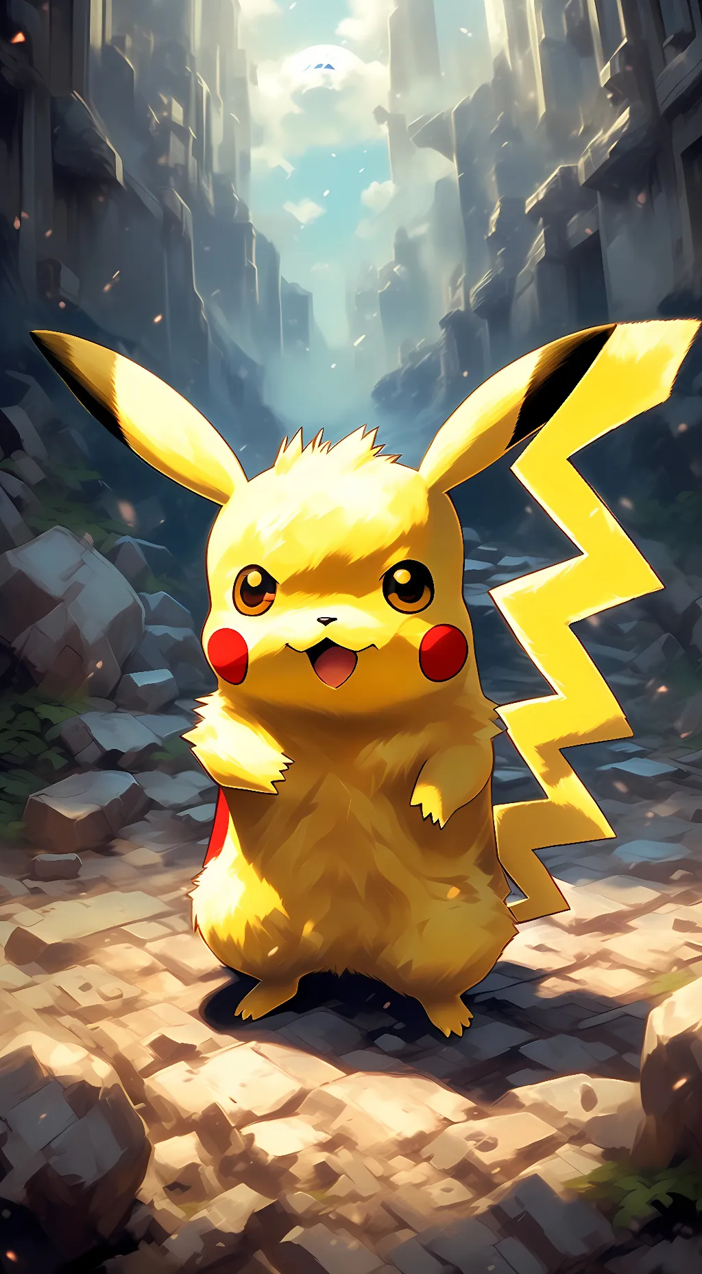 ai character: Pikachu background