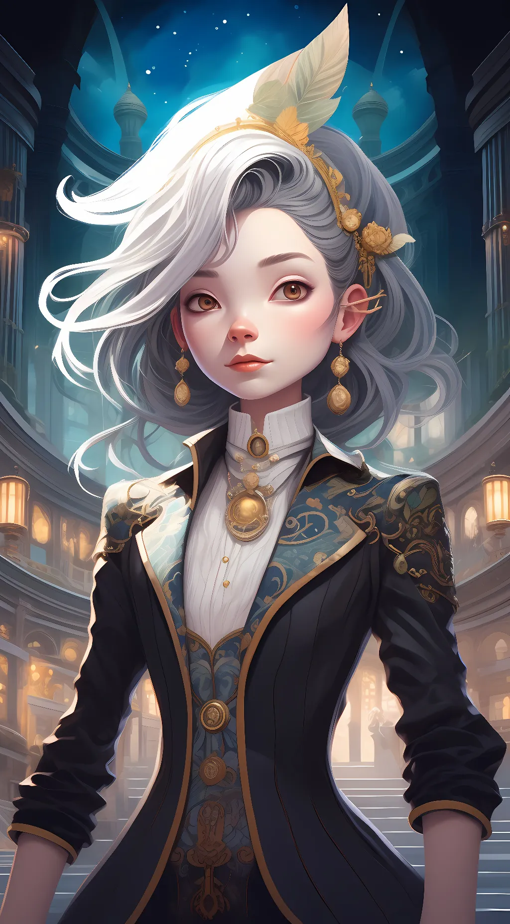 ai character: Ashley  background