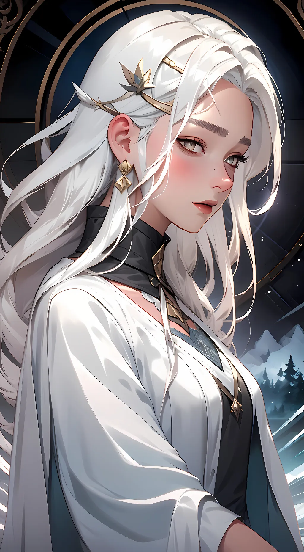 ai character: Ren Momoei  background