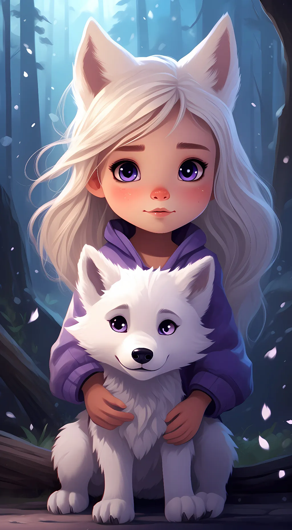 ai character: Crystal background