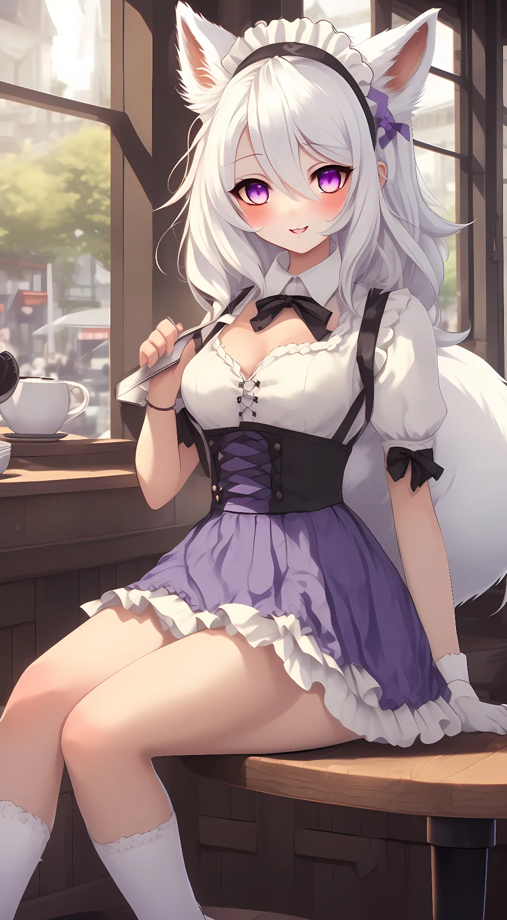 ai character: Rose background